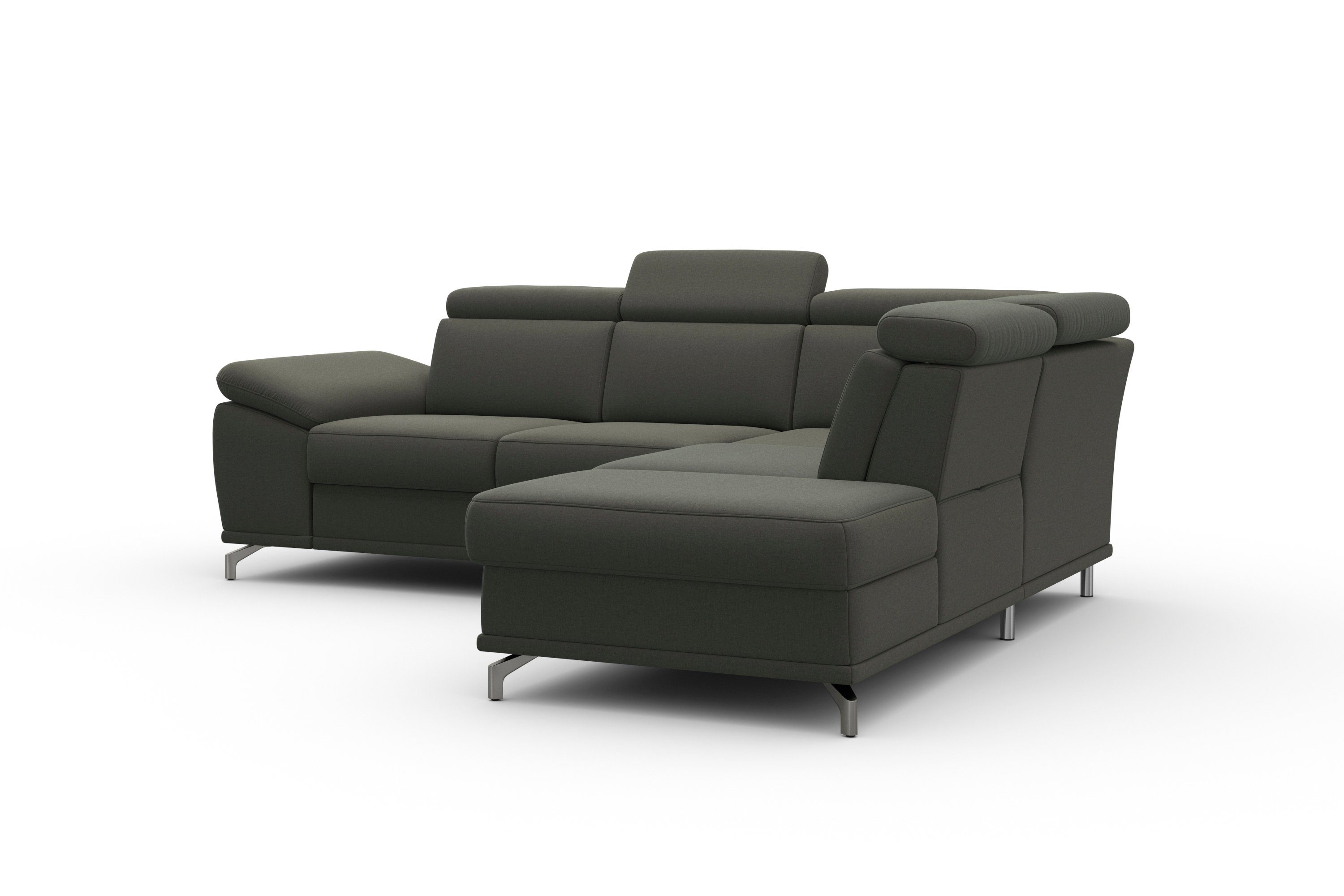 sit&more Hoekbank Cabrio L-vorm, met zitdiepteverstelling, arm- en hoofdsteunverstelling