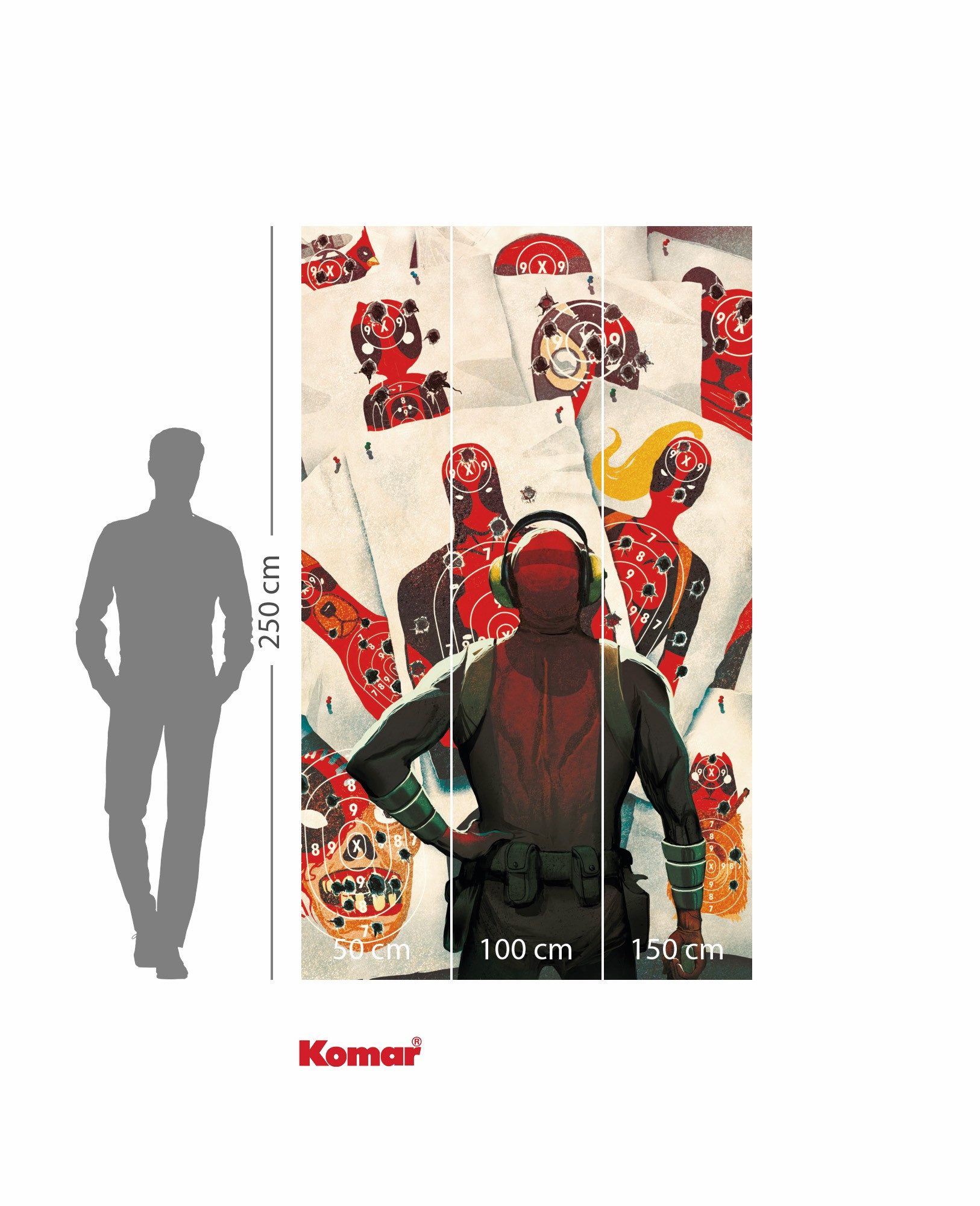 Komar Kinderbehang Marvel Deadpool Target Shooting (1 stuk)