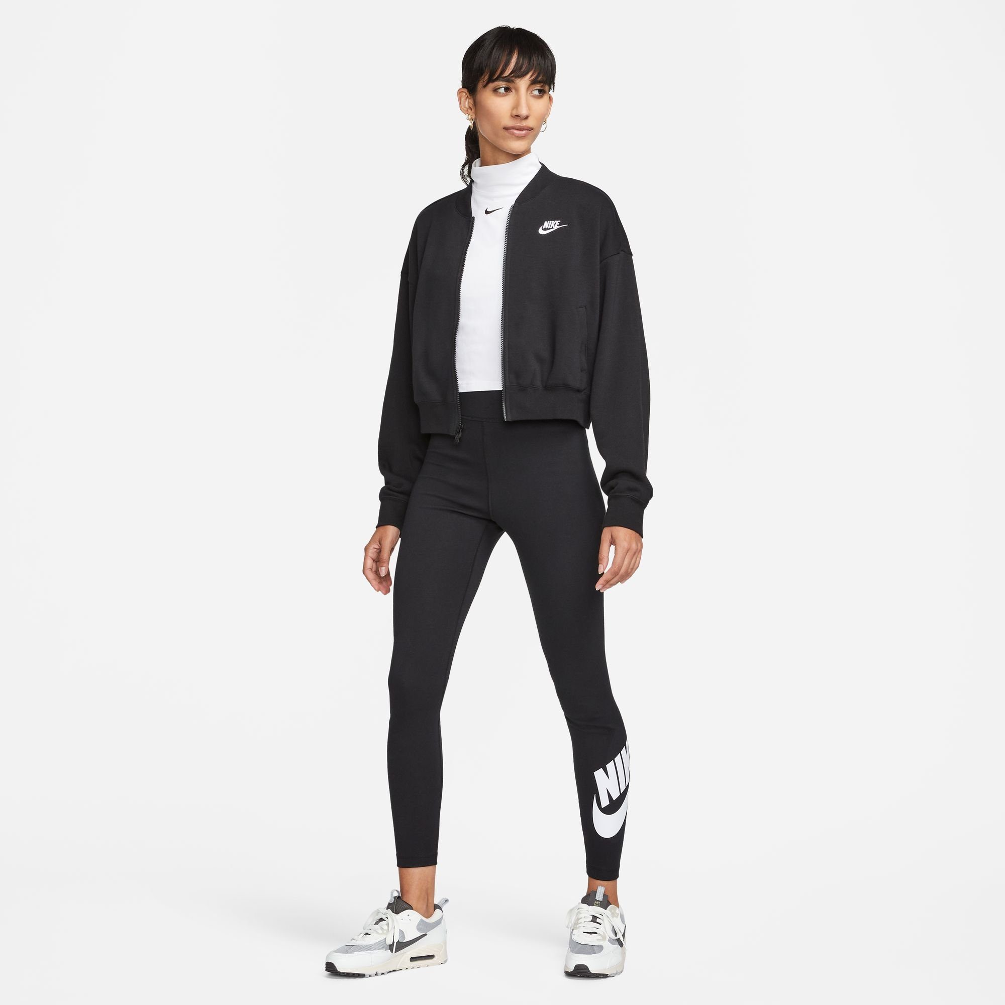 Nike Sportswear Sweatvest CLUB FLEECE WOMEN'S OVERSIZED CROPPED FULL-ZIP JACKET