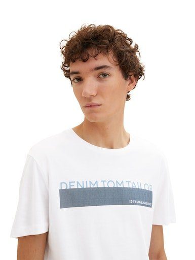 Tom Tailor Denim T-shirt in verschillende kleuren (set, 3-delig)