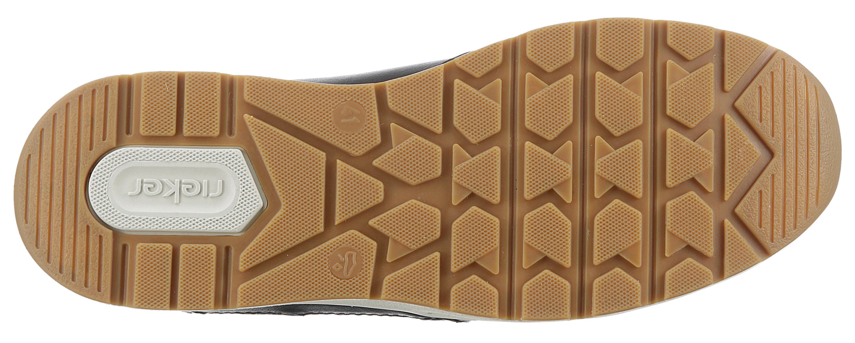 Rieker Sneakers met gepolsterde schaprand, vrijetijdsschoen, lage schoen, veterschoen