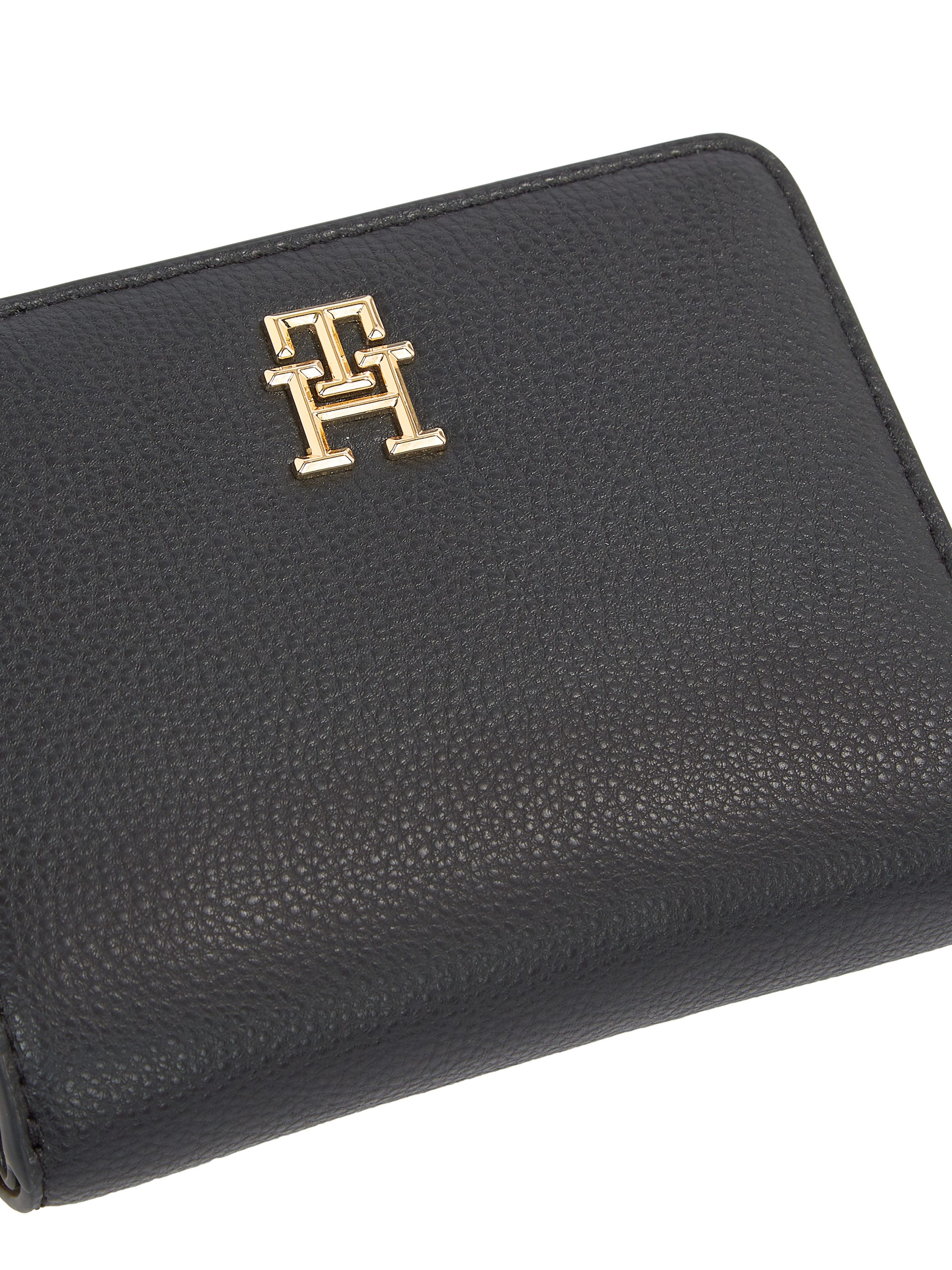 Tommy Hilfiger Portemonnee TH SOFT LOGOTAPE MED ZA portemonnee damesportemonnee met mooie logo-decoratie