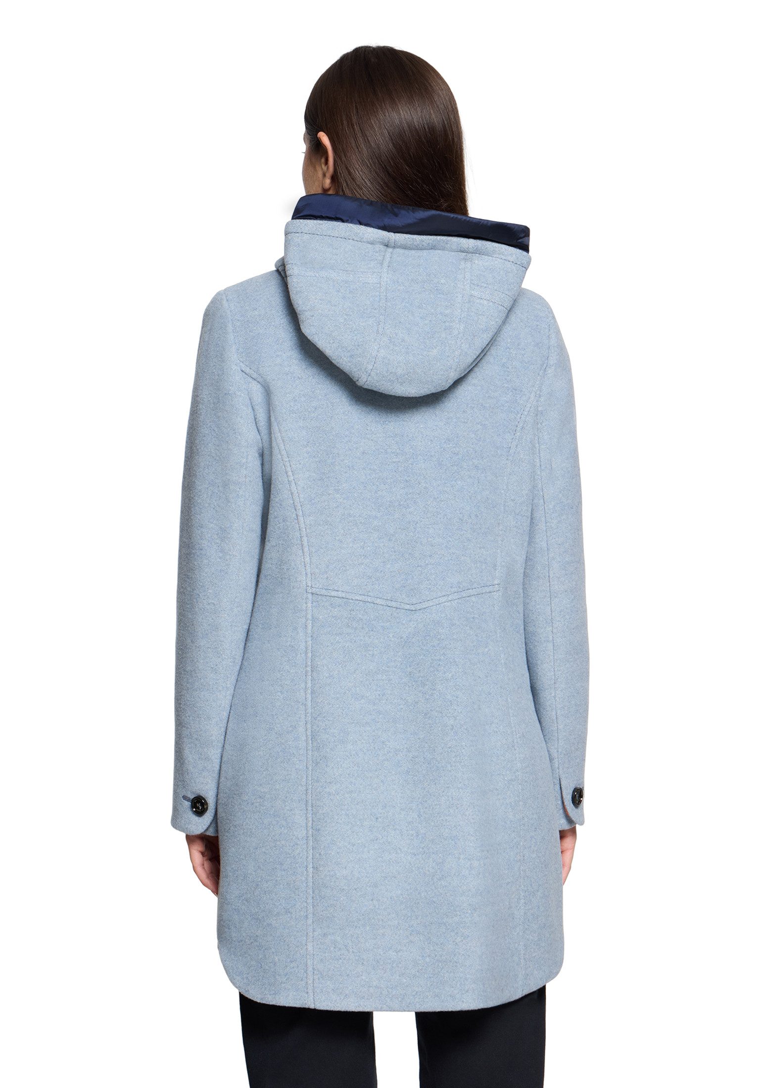 Gil Bret Wollen jas met capuchon en van een wolmix