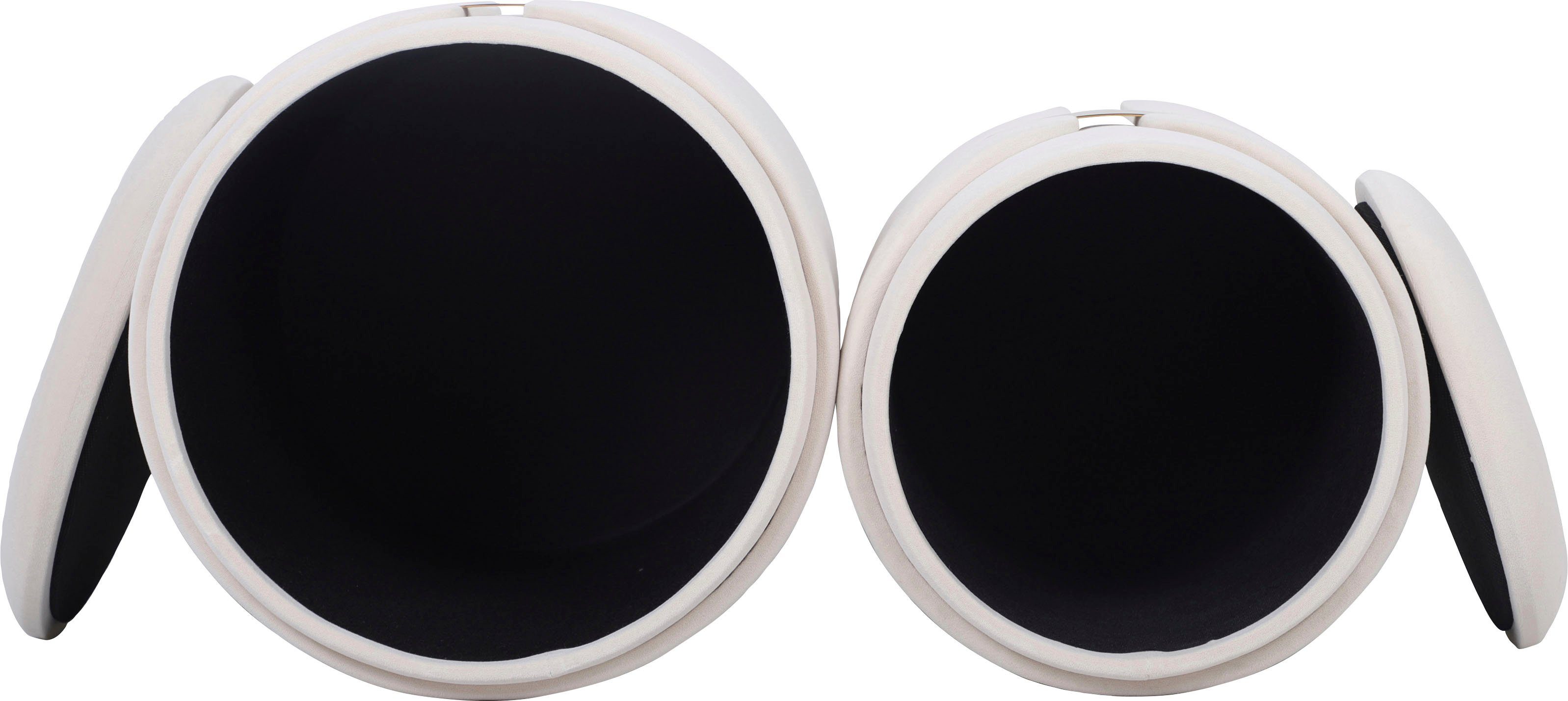 Kayoom Zithoek Kruk Forcet 125 2-delige set, elegante kunstfluwelen bekleding modern, met opbergruimte, decoratief, veel decoratieve kleurcombinaties (set, 2-delig)