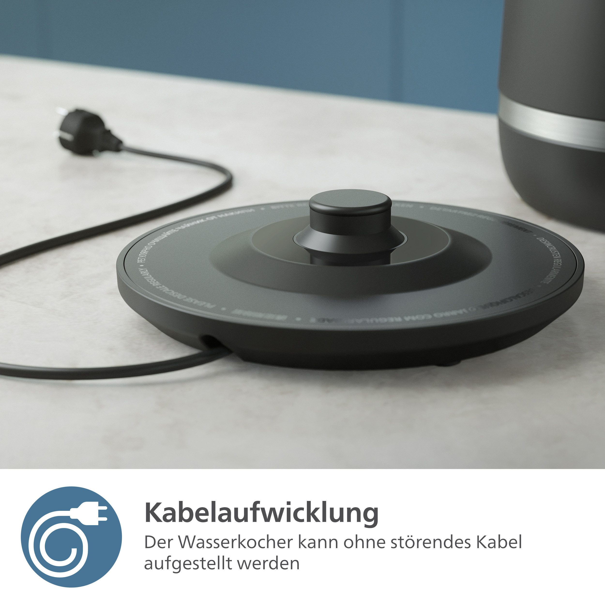 Philips Waterkoker HD9396/90 7000 Series, dubbelwandig, met 6 temperatuurinstellingen, 1,7 l