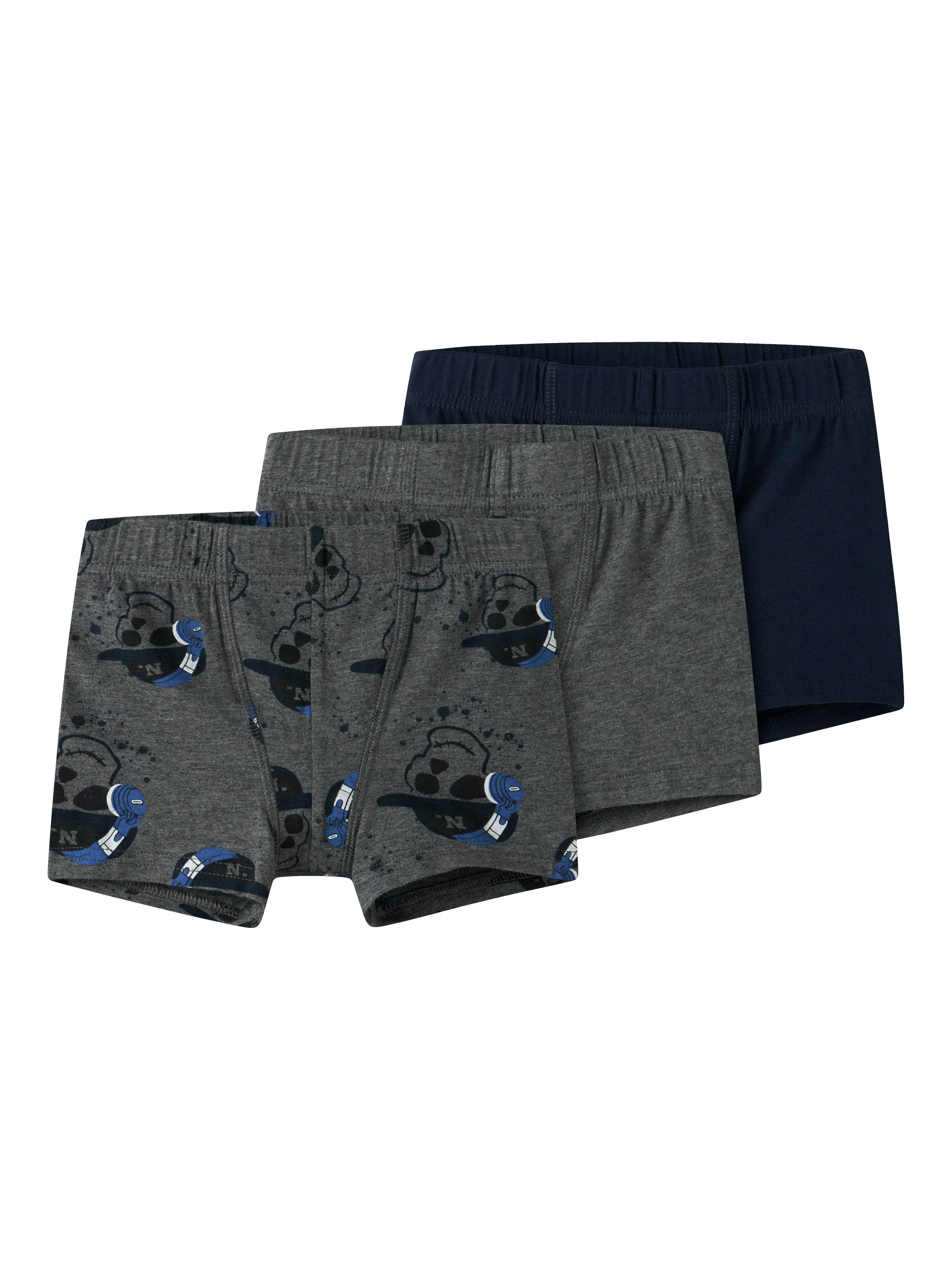 Name It Trunk NMMTIGHTS 3P DARK GREY MEL SKULL NOOS (set, 3 stuks)