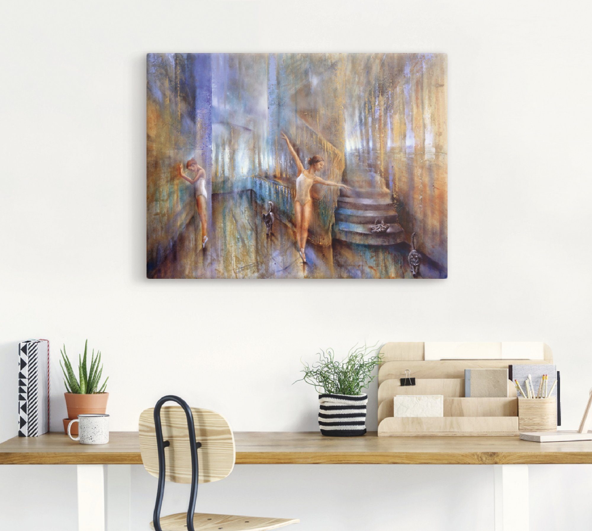 Artland Artprint op linnen Katten gespannen op een spieraam