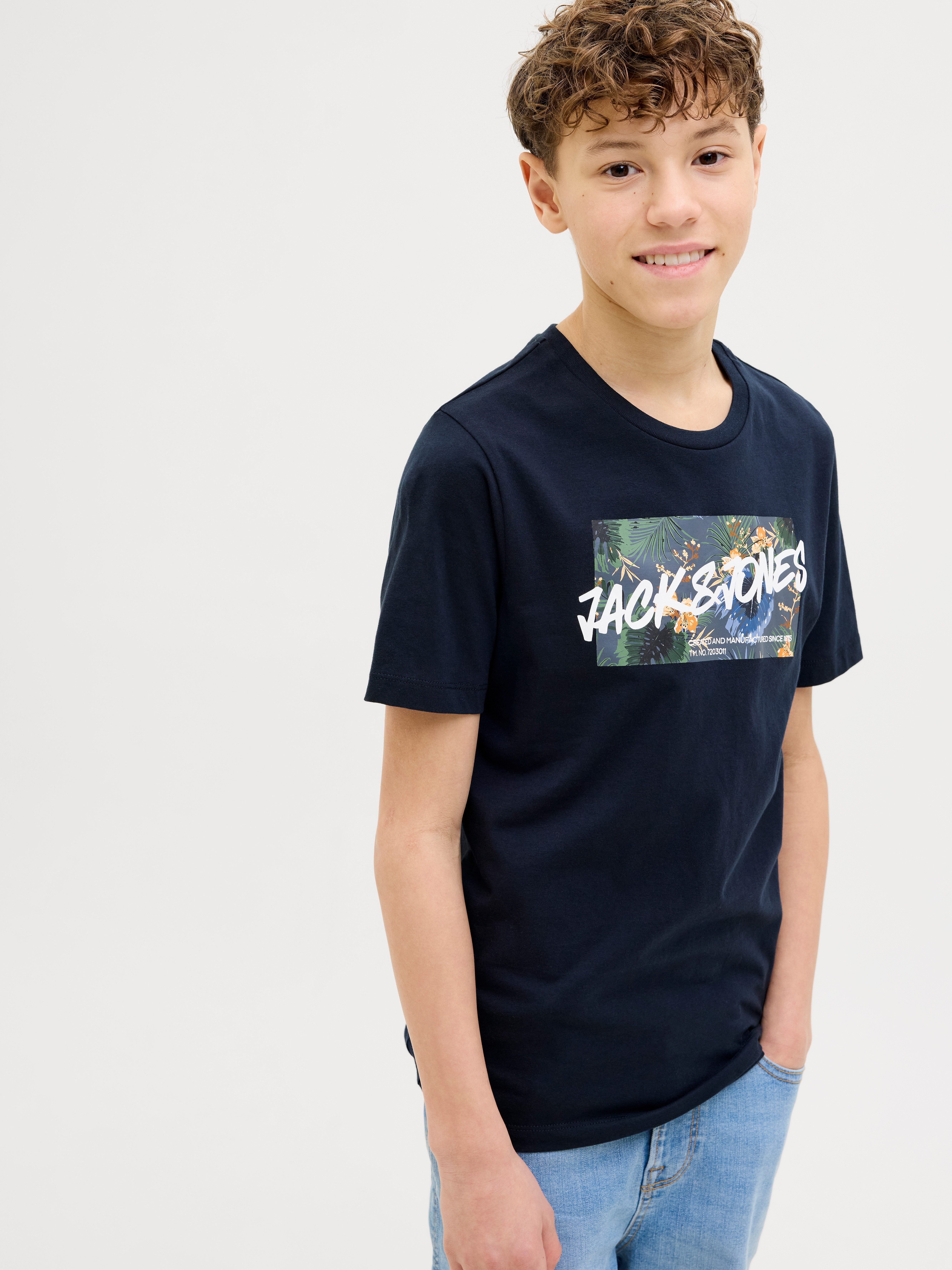 Jack & Jones Junior T-shirt JJHAWAII SHAPE TEE SS CREW NECK JNR