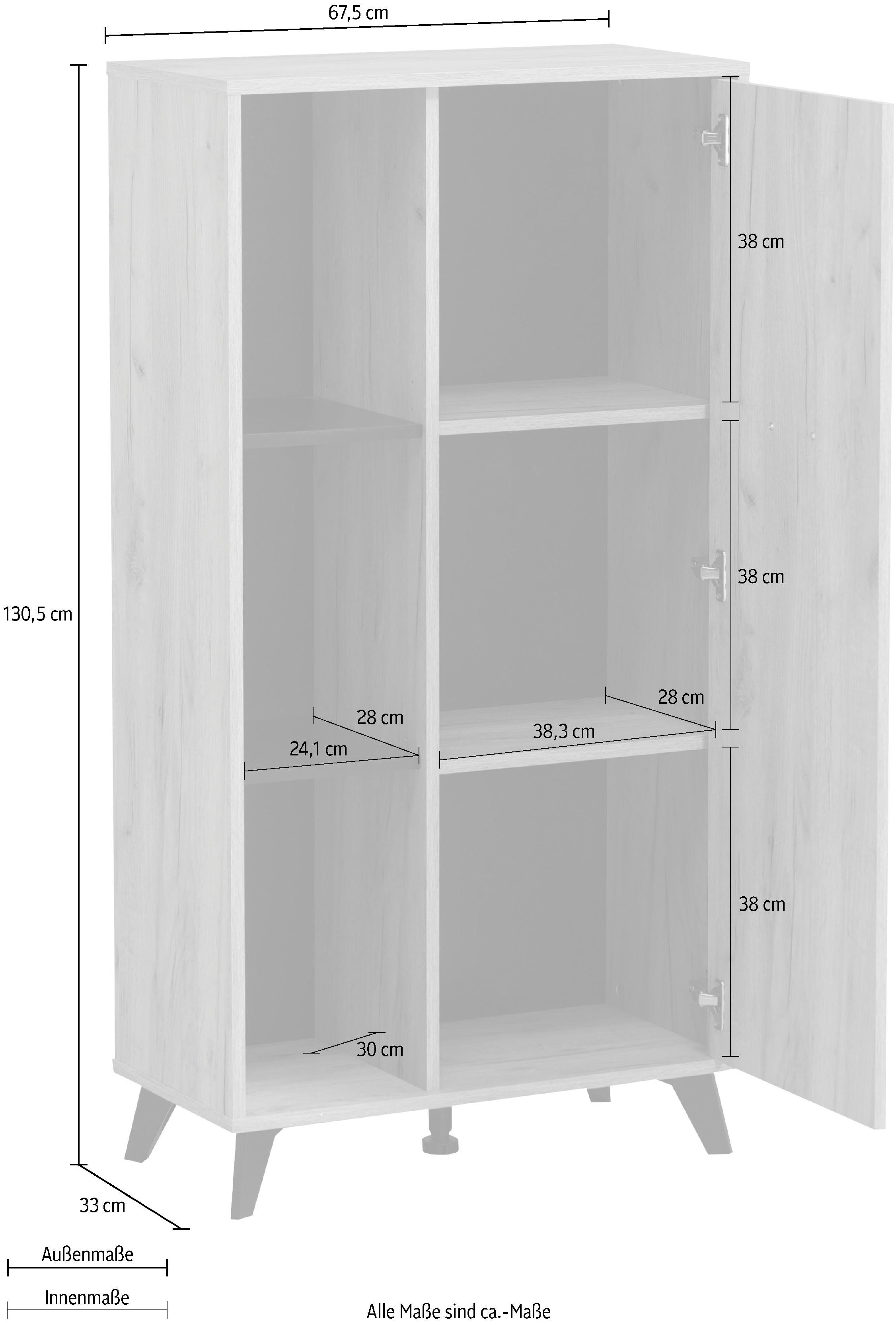 INOSIGN Highboard Umbria Opbergkast, breedte 67,5 cm