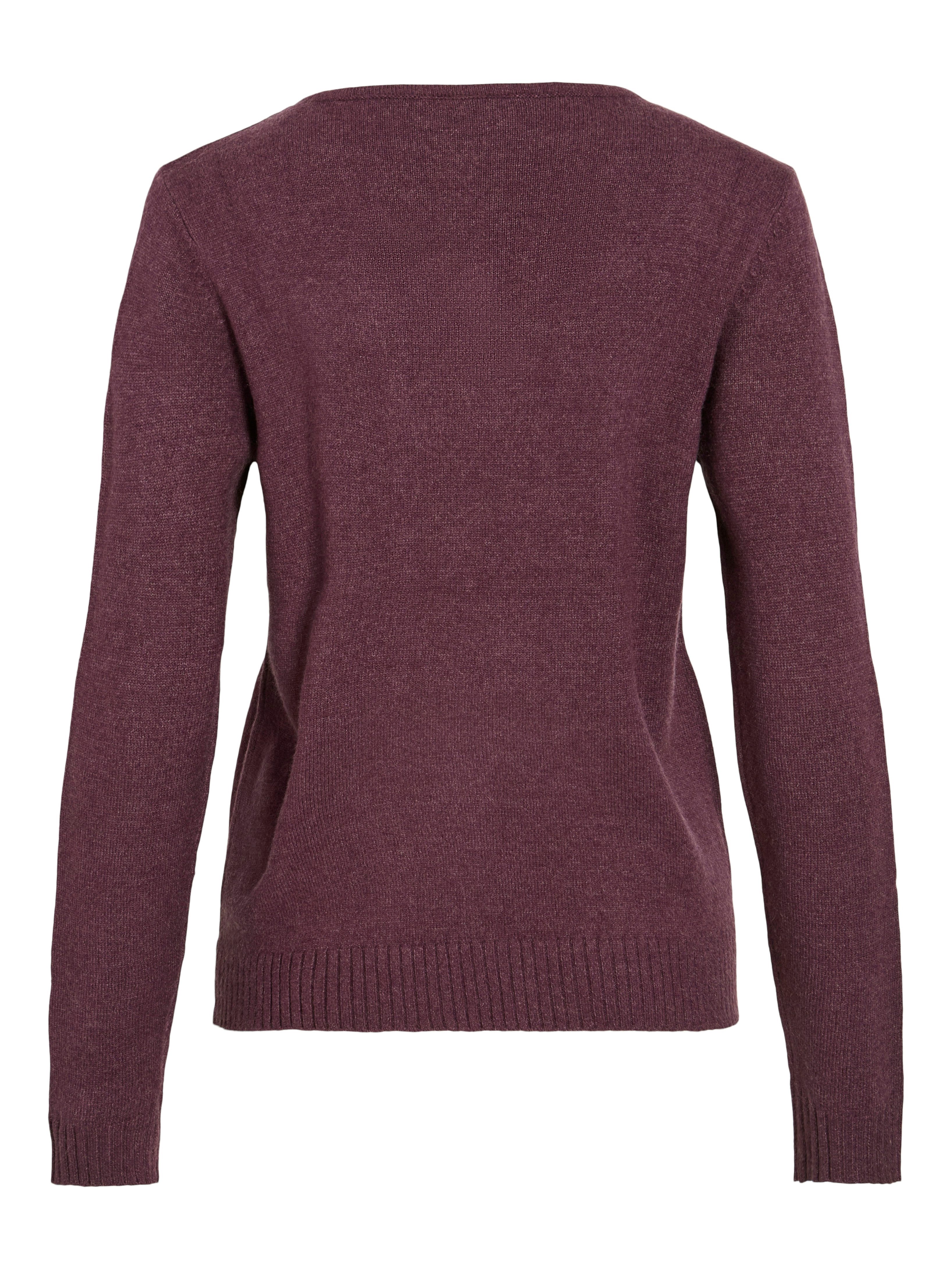Vila Trui met V-hals VIRIL V-NECK L/S KNIT TOP - NOOS
