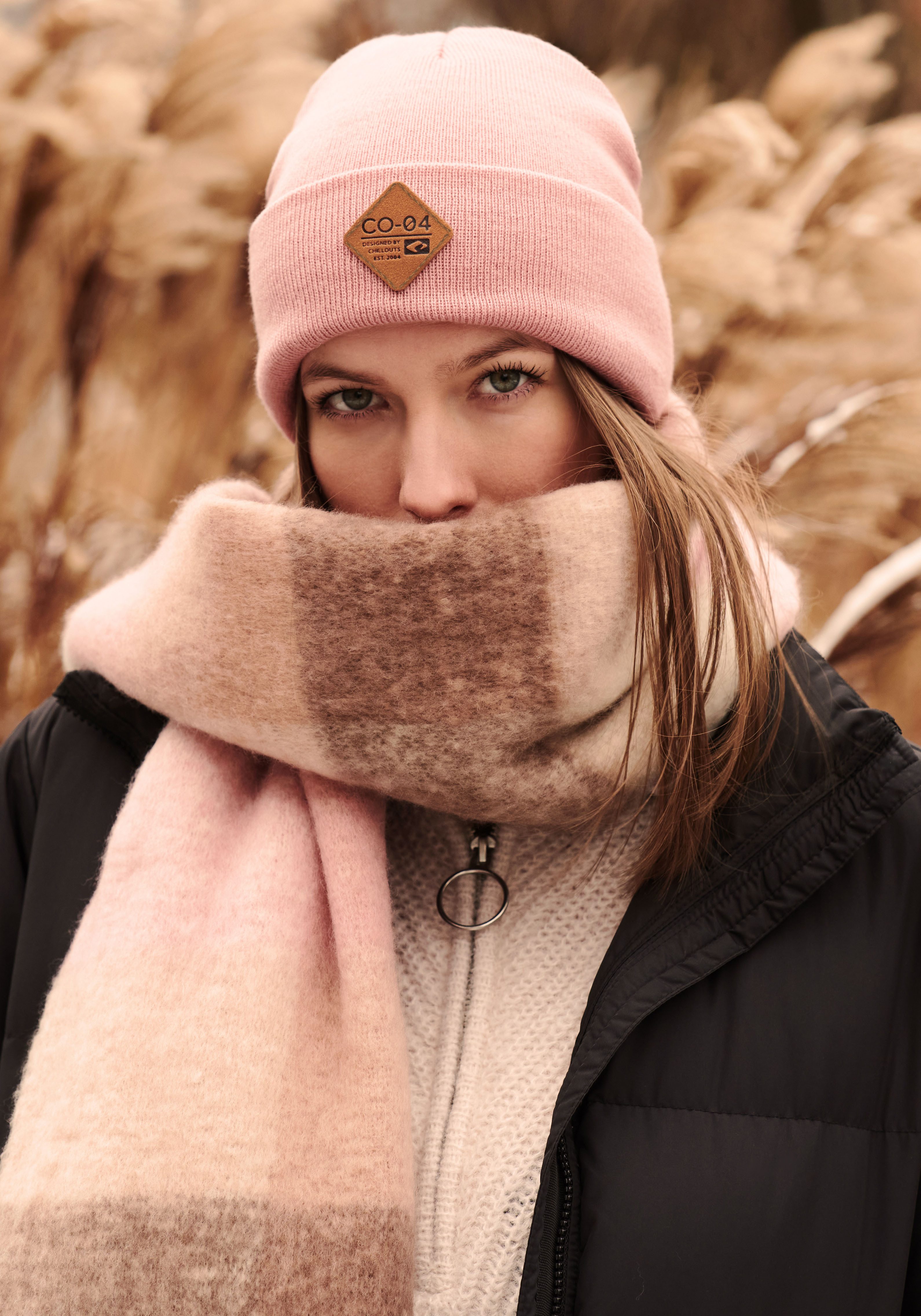 chillouts Beanie Nicki Hat met stijlvol logo-embleem