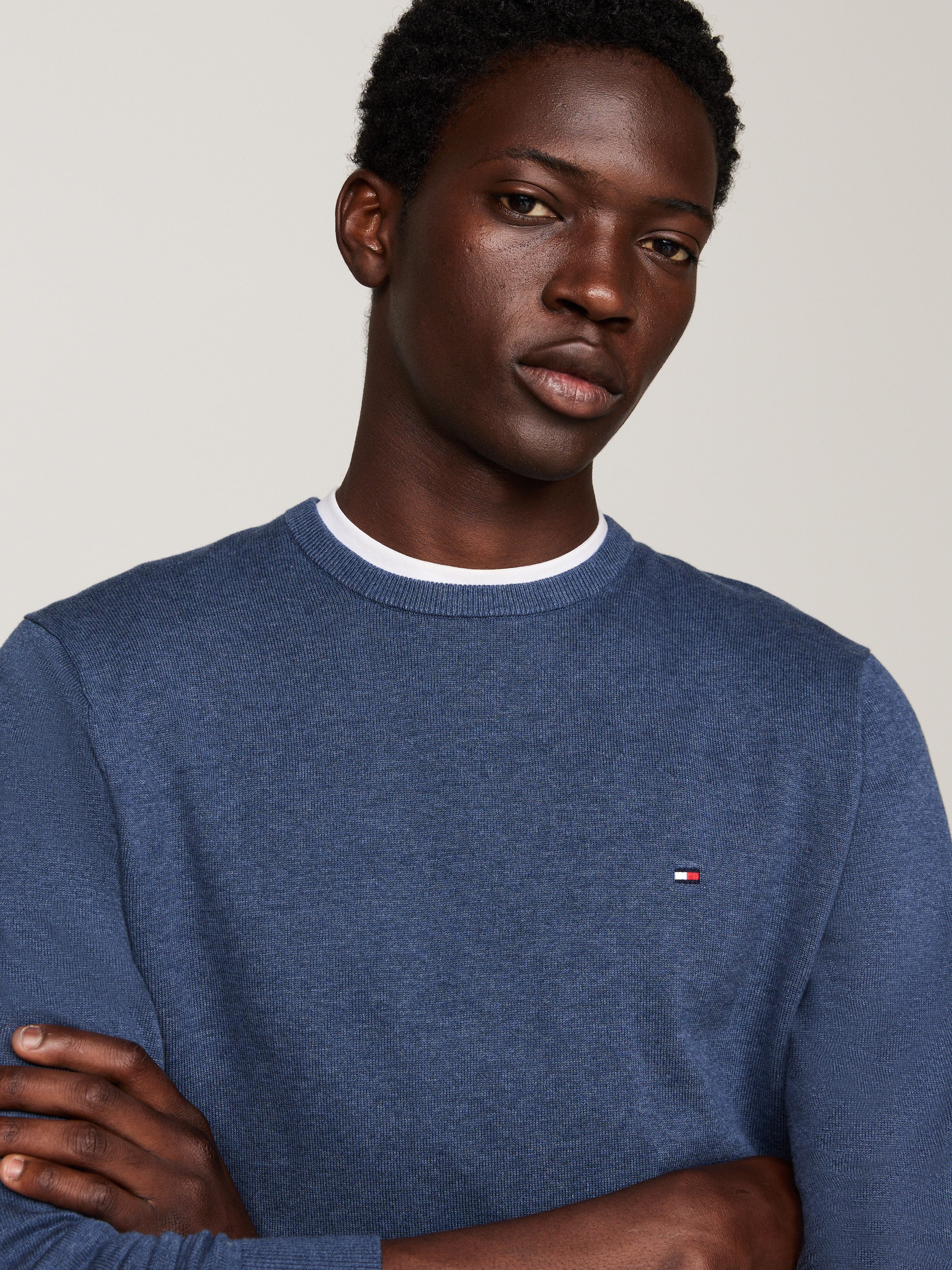 Tommy Hilfiger Trui met ronde hals ESSENTIAL COTTON CREW NECK