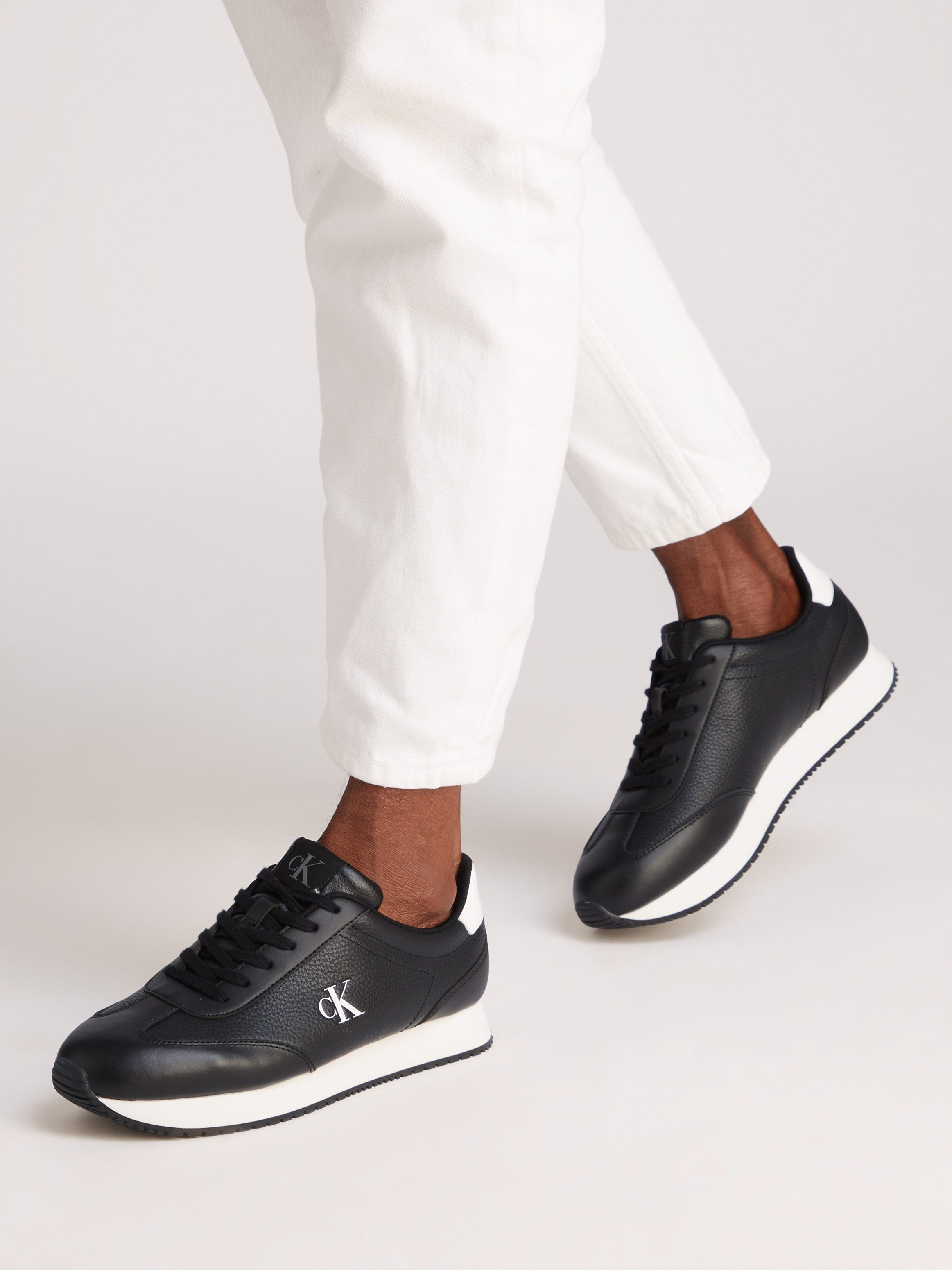 Calvin Klein Plateausneakers RUNNER LACEUP TC , vrijetijdsschoen, lage schoen, veterschoen met contrasterend logo