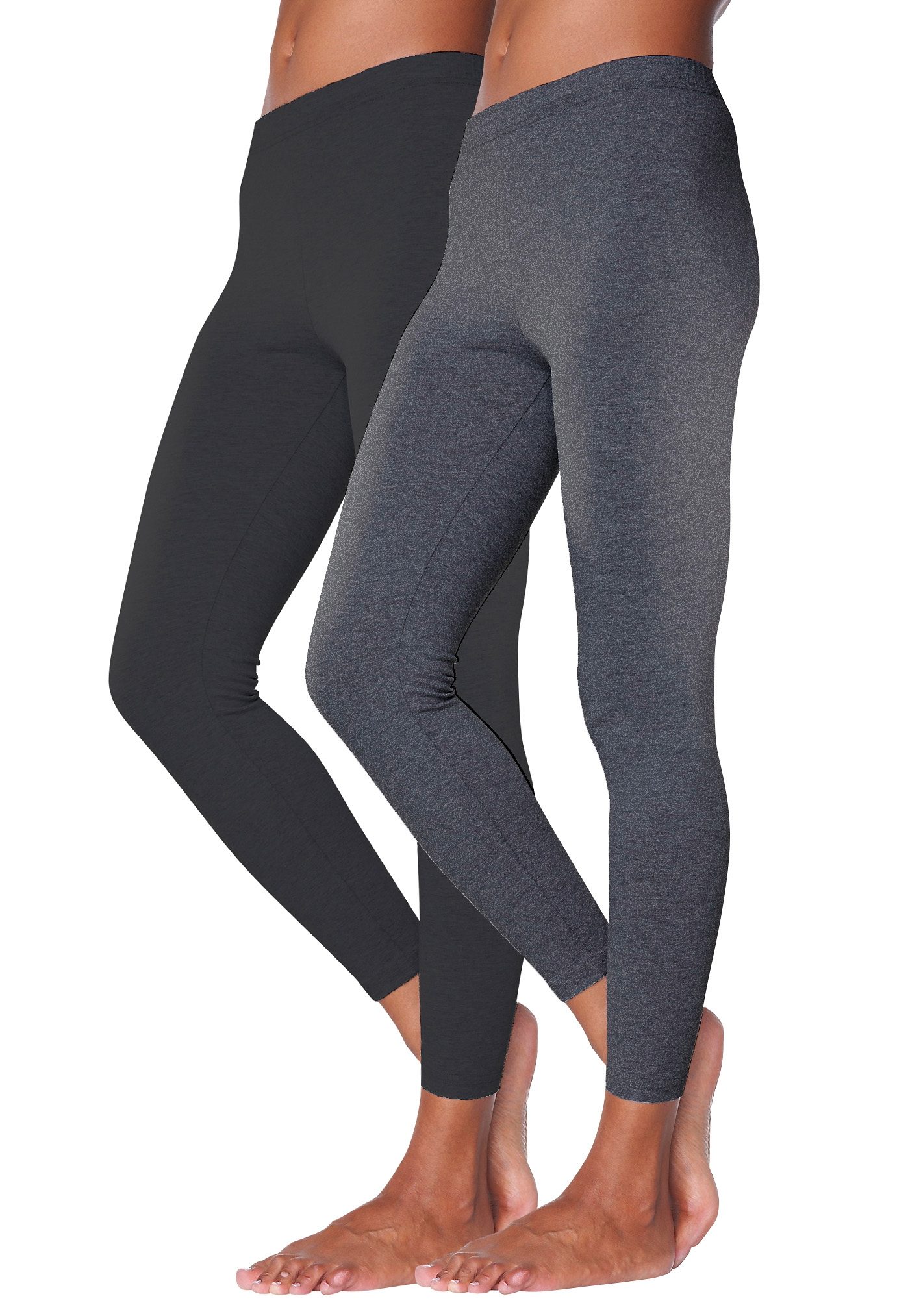 vivance active Legging met rubberen tailleband, loungewear (2-delig, Set van 2)