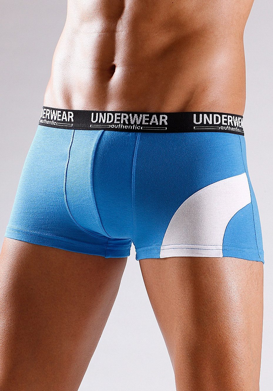 AUTHENTIC UNDERWEAR Hipster strak zittende boxershorts van katoenstretch (set, 4 stuks)