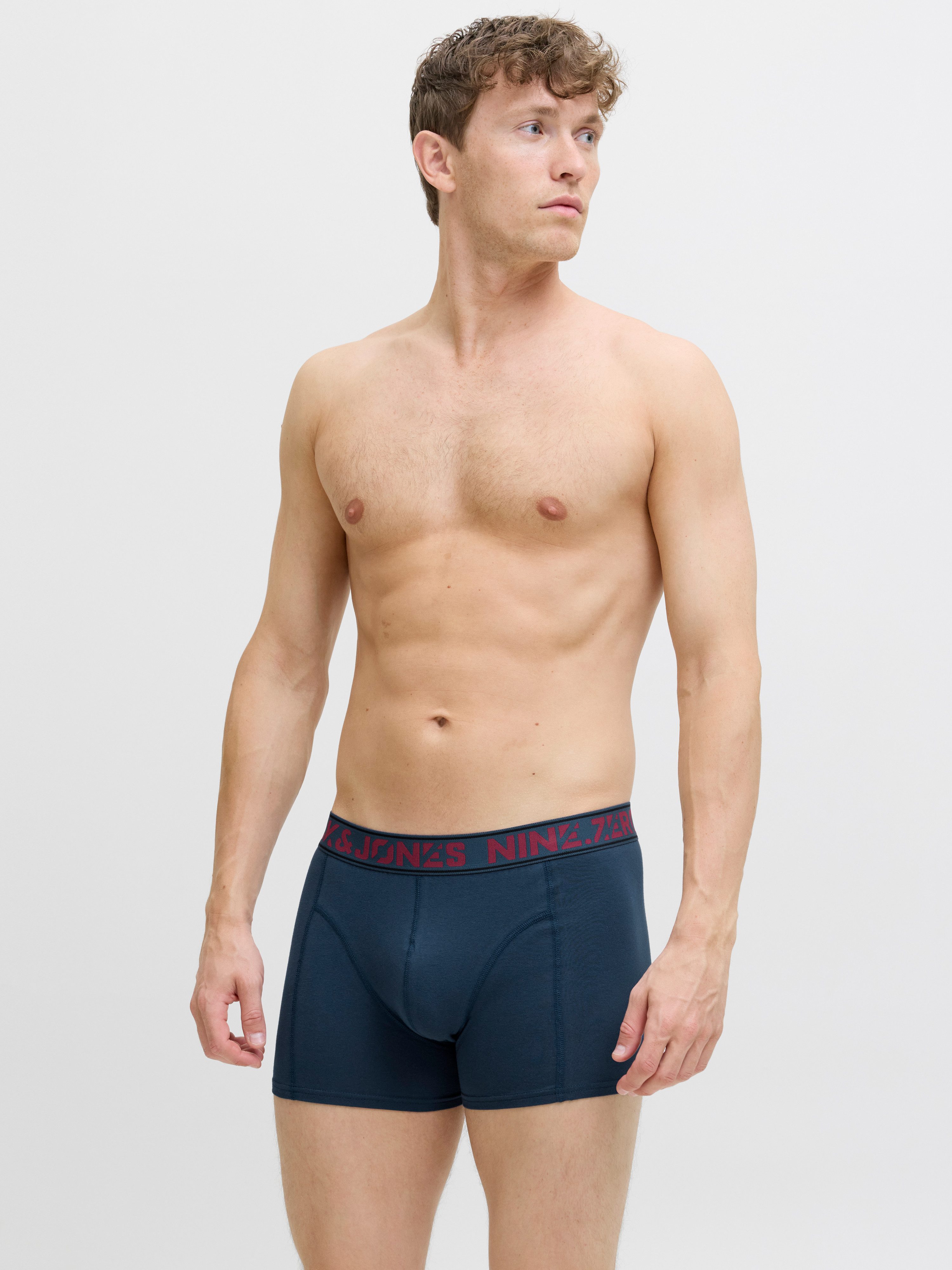 Jack & Jones Trunk JACCOLTON SOLID TRUNKS 3 PACK SN (set, 3 stuks)