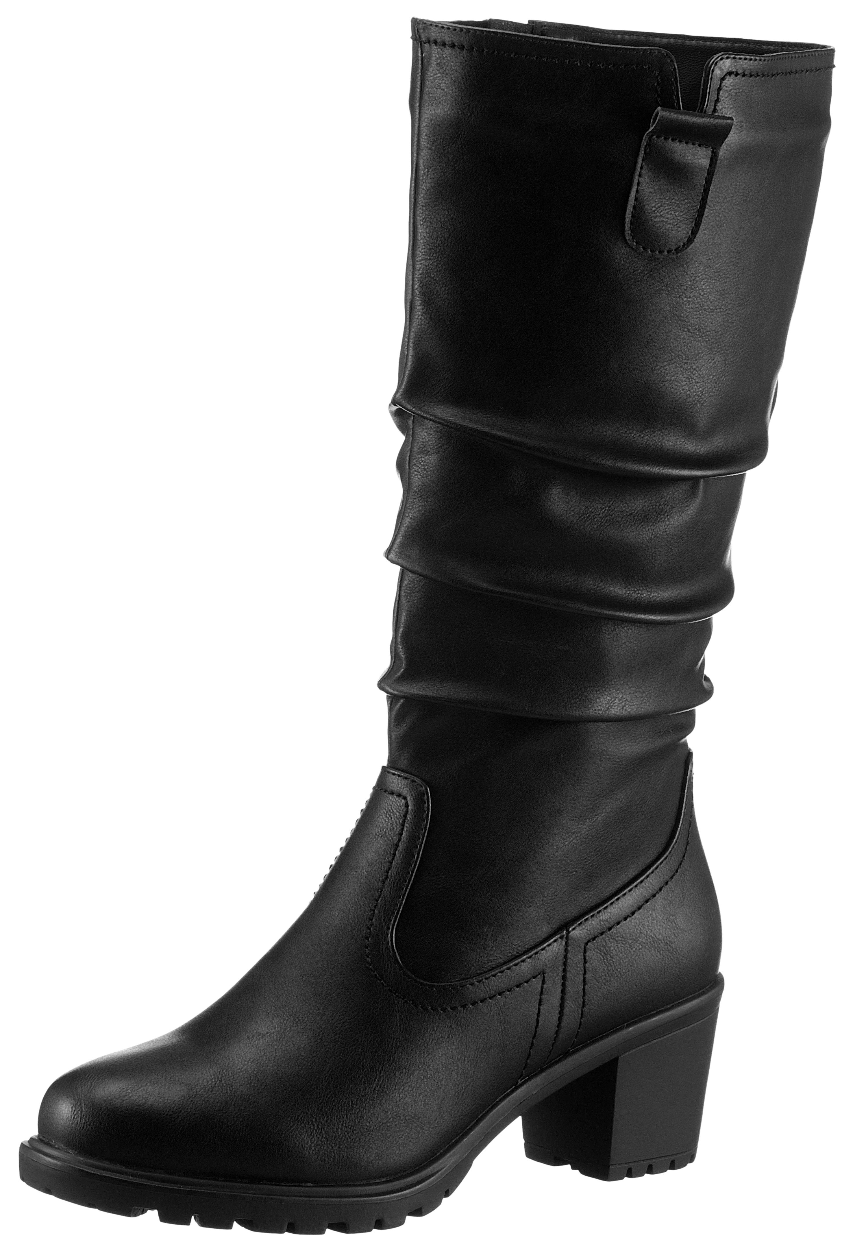 Aniston SHOES Laarzen met slouchy schacht met plooien - nieuwe collectie