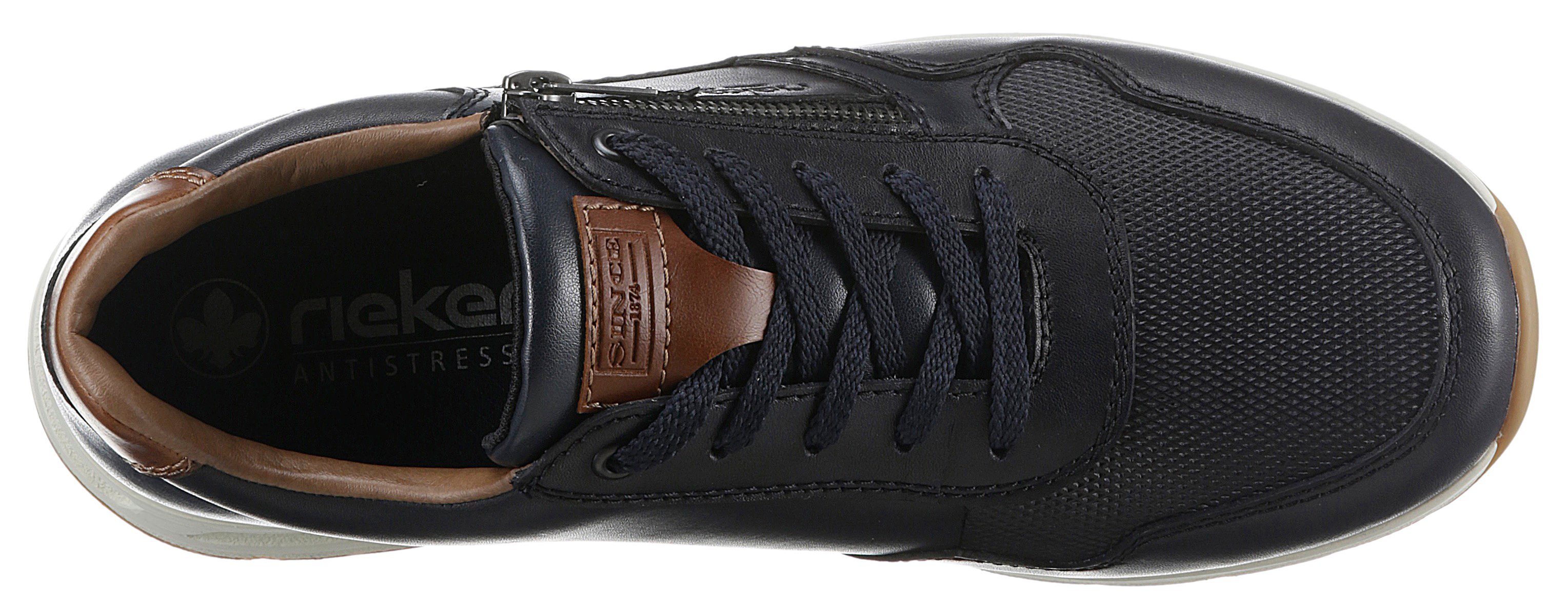 Rieker Sneakers met gepolsterde schaprand, vrijetijdsschoen, lage schoen, veterschoen