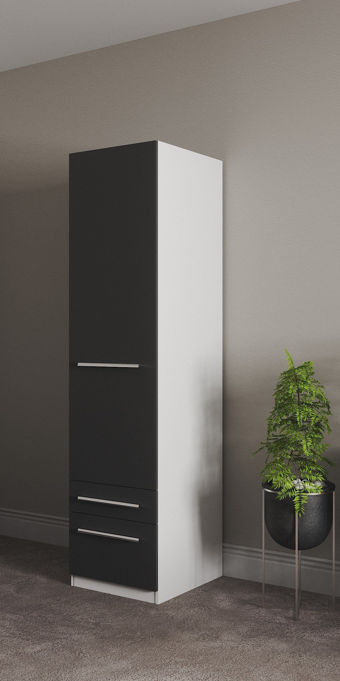 priess Kledingkast Kast garderobe waskast Barcelona in 5 breedtes veel opbergruimte, ruime lades, met spiegel, made in germany