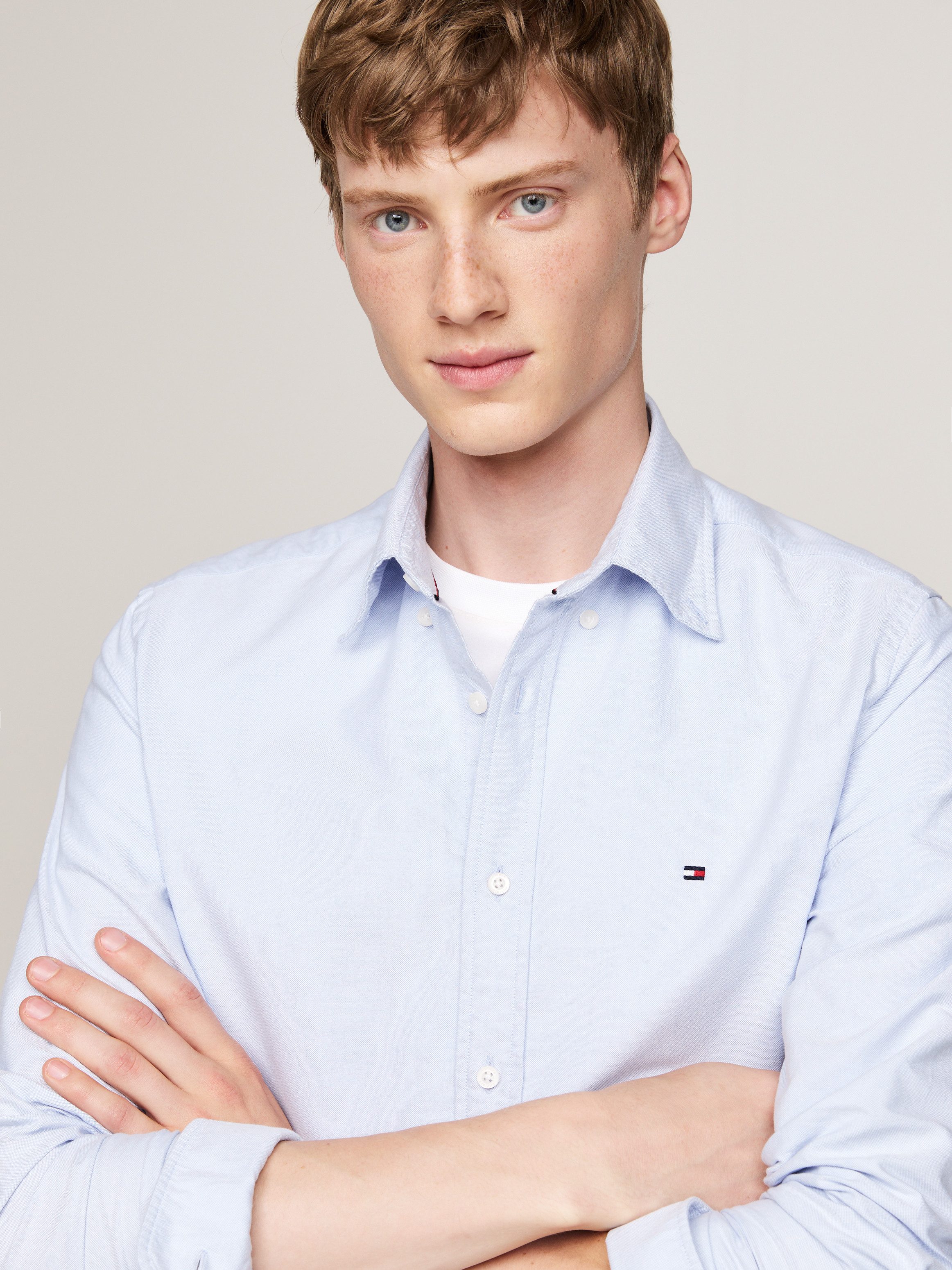 Tommy Hilfiger Overhemd met lange mouwen SOLID HERITAGE OXFORD RF SHIRT