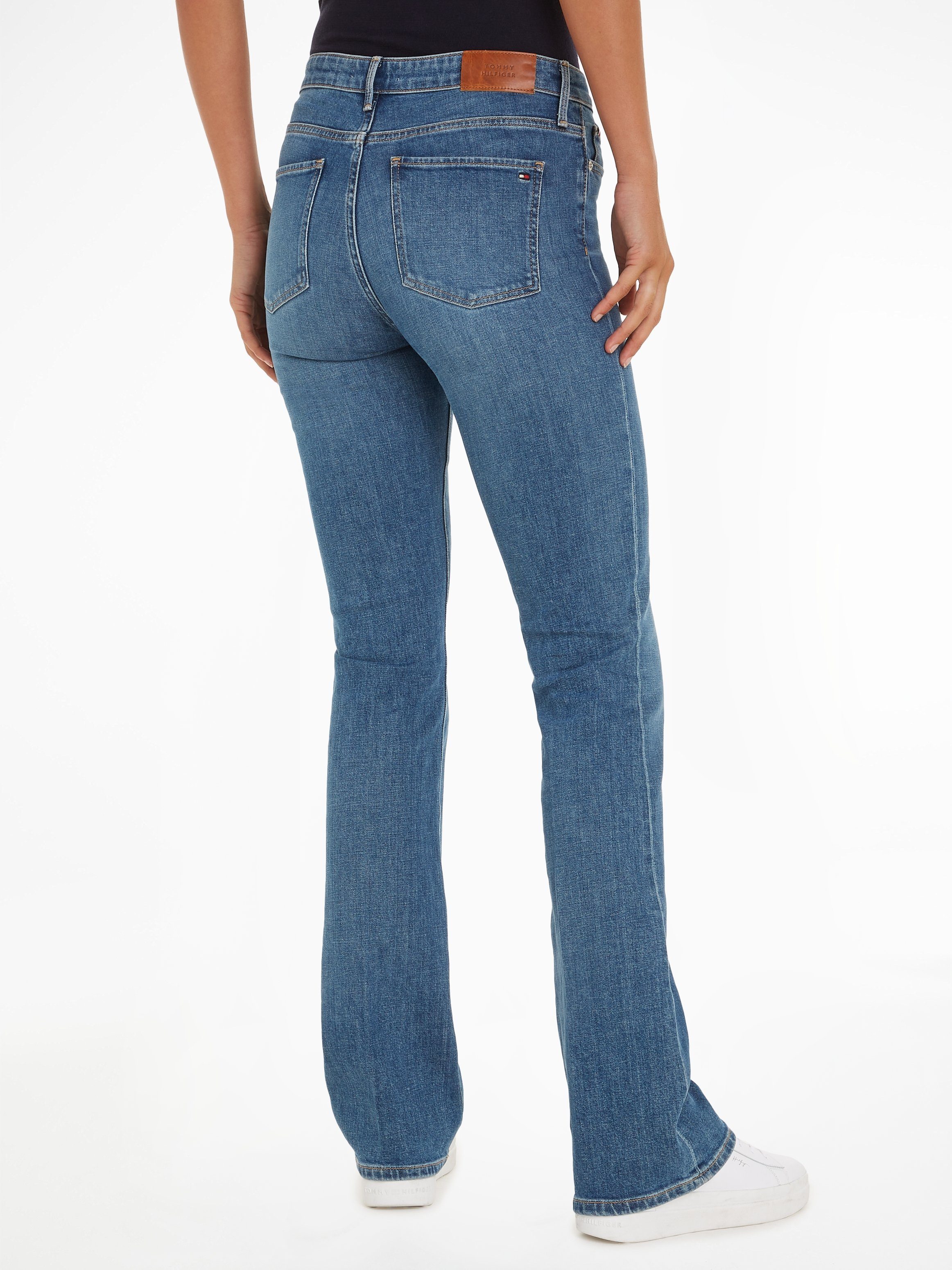 Tommy Hilfiger Bootcut jeans met persplooien