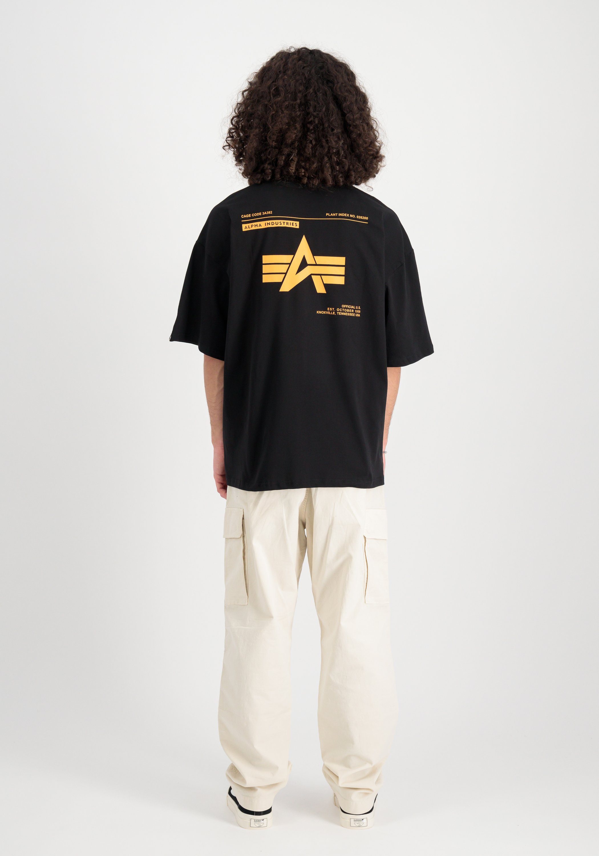 Alpha Industries T-shirt Alpha Industries Mannen - T-Shirts Logo Achterdruk T