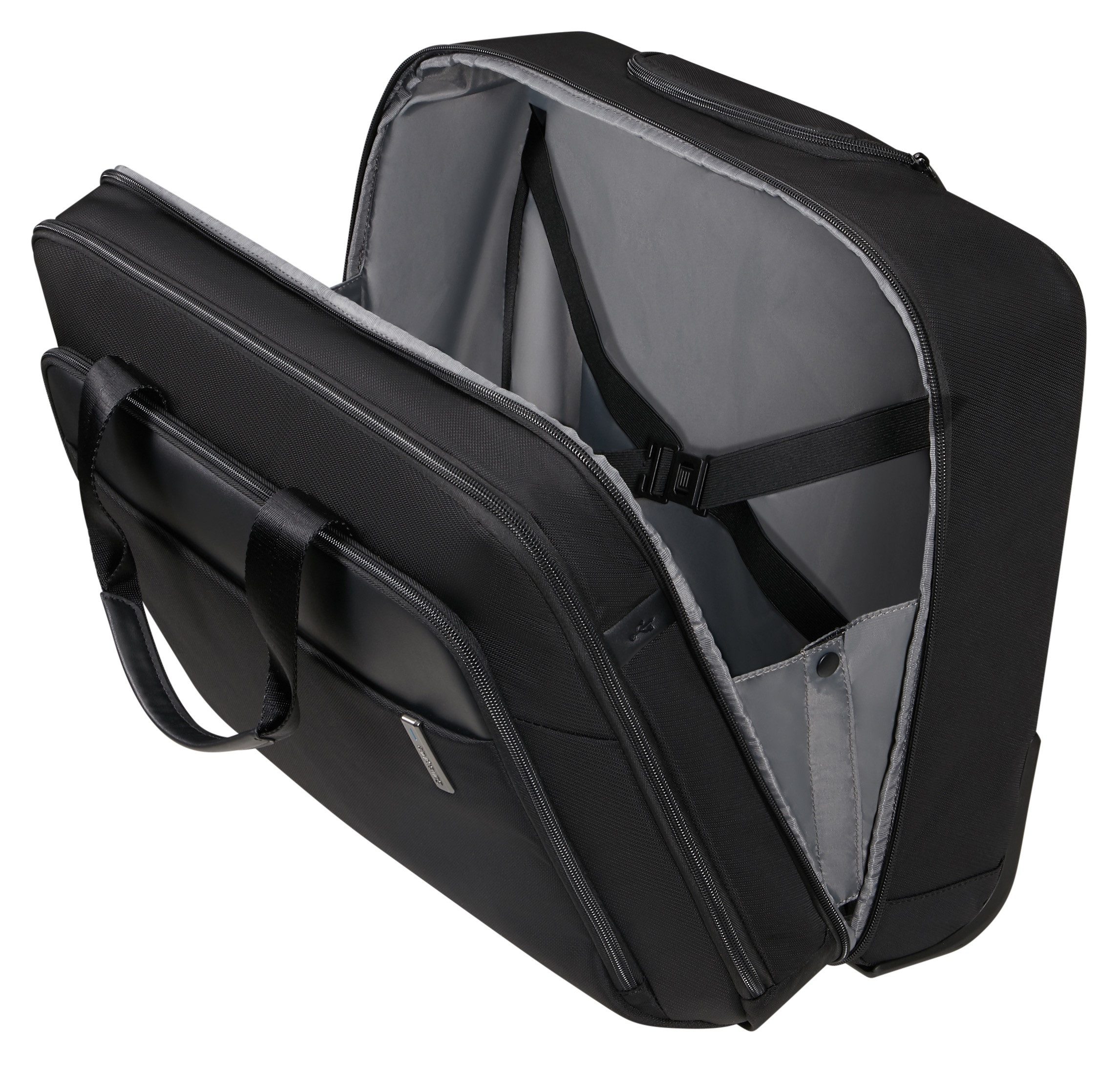Samsonite Aktetas EVOSIGHT 17,3'' met wielen Business tas met wielen en telescopische stang trolleybevestigingssysteem