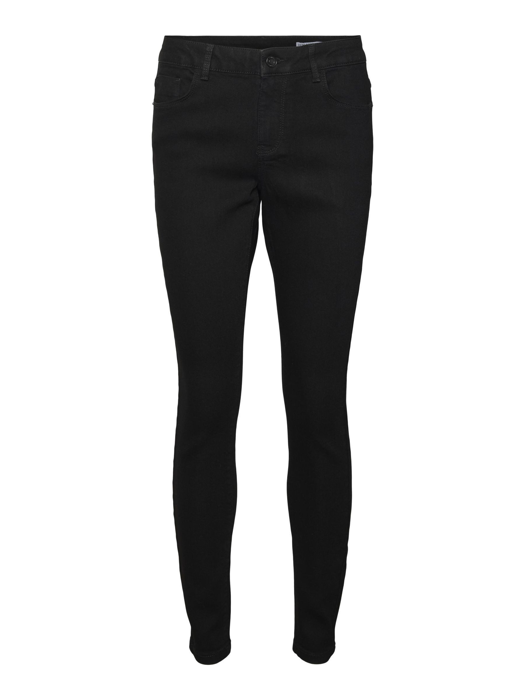 Vero Moda Skinny fit jeans VMELLY MR SKINNY JEANS BLK NOOS