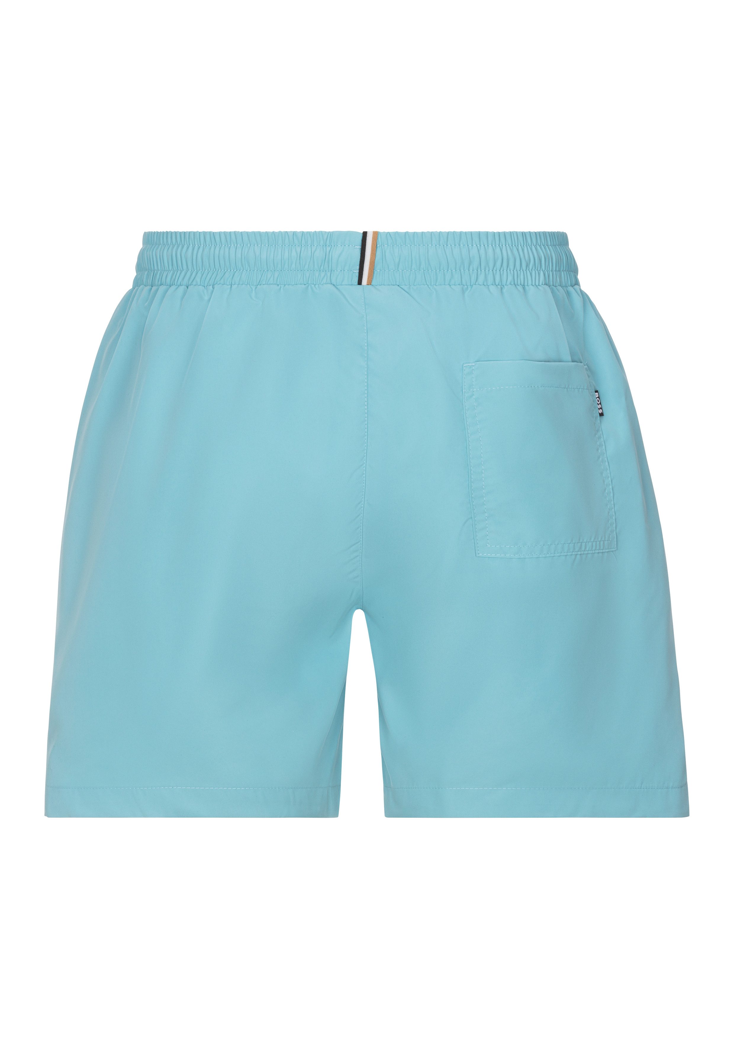 BOSS Zwemshort Dolphin met contraststrepen opzij