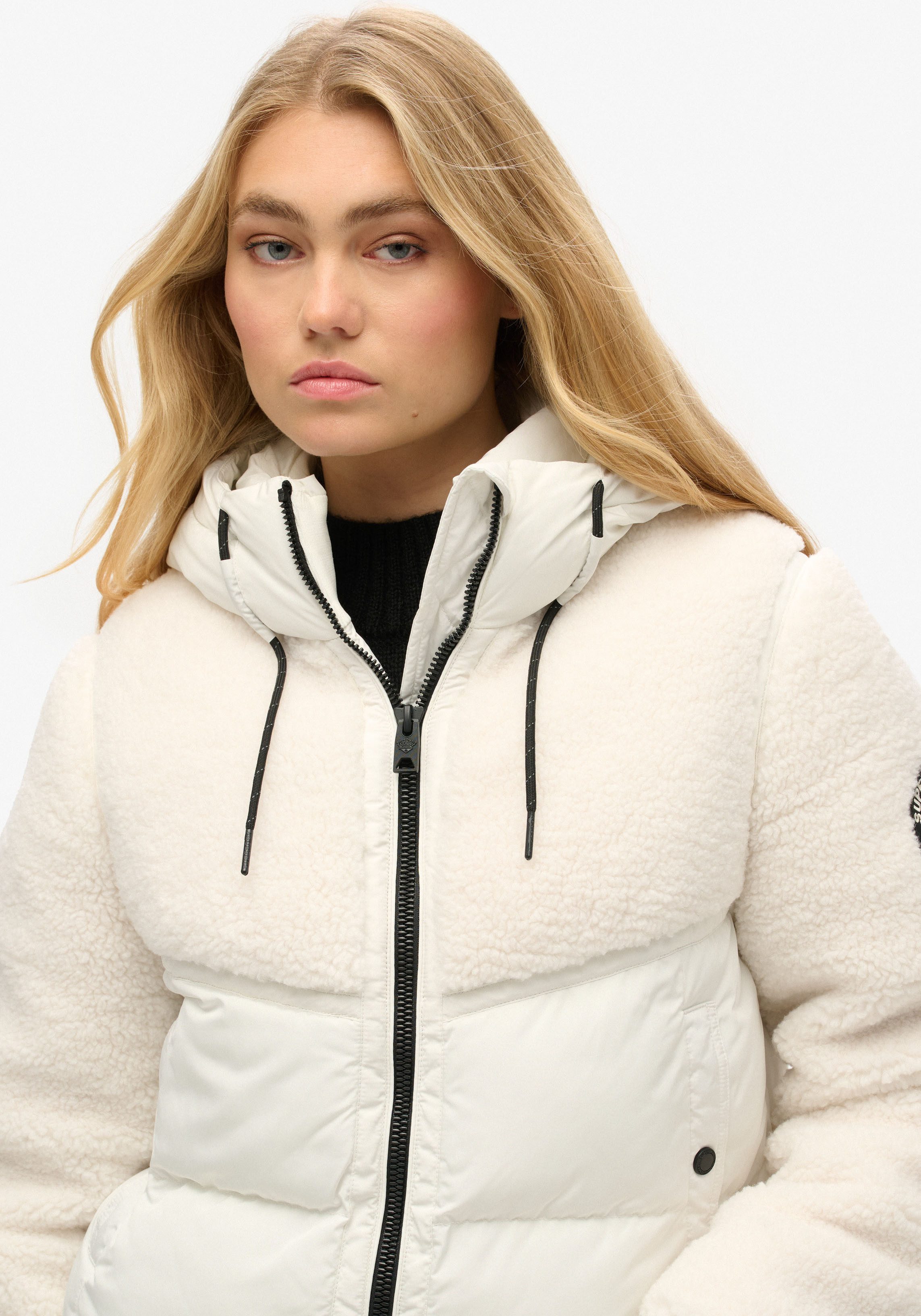 Superdry Gewatteerde jas SU-EVEREST BOMBER HYBRID JACKET