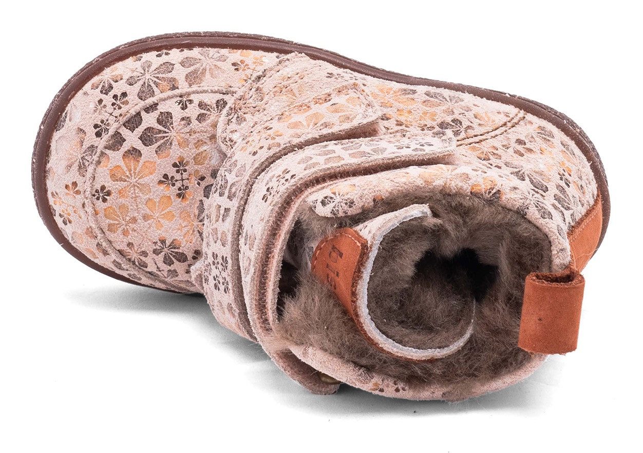 Bisgaard Babyschoentjes Storm lamb Babyschoen met lamsvacht, maatsjabloon om te downloaden