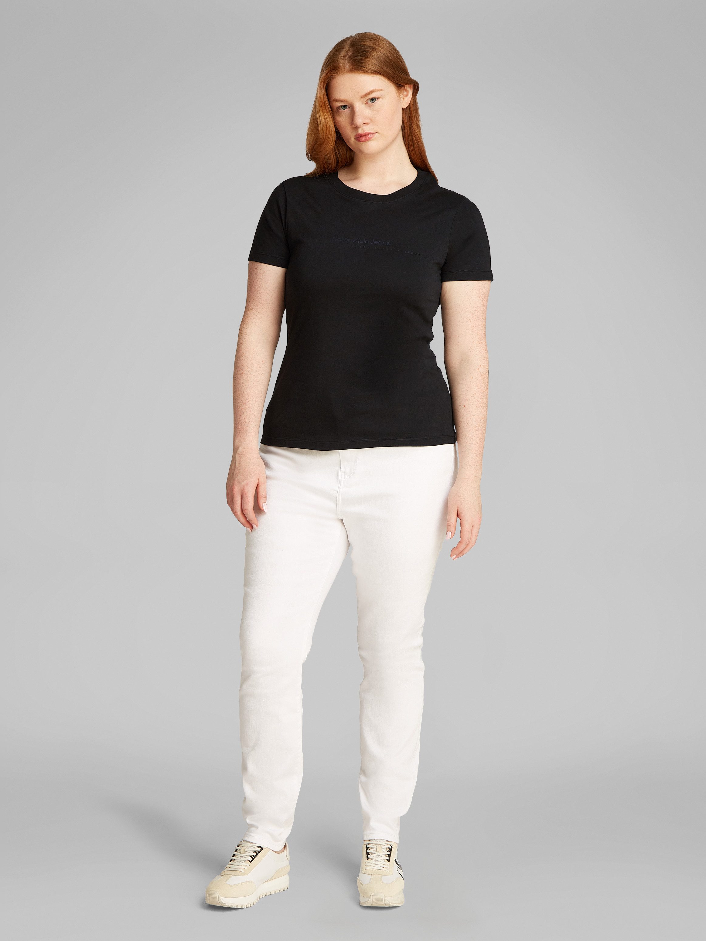 Calvin Klein Jeans Plus T-shirt PLUS INSTIT GRAPHIC SLIM TEE