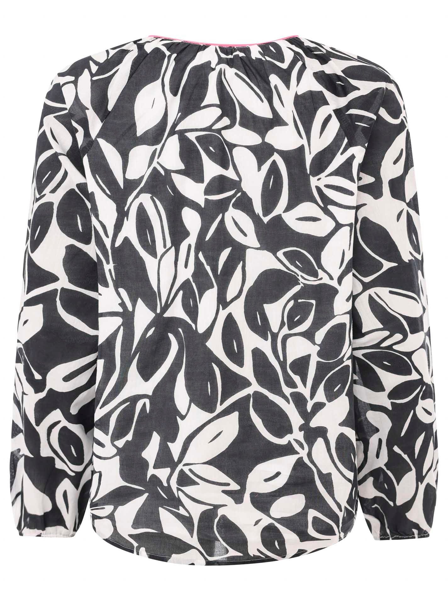 Zwillingsherz Shirtblouse Bladeren Tweekleurig