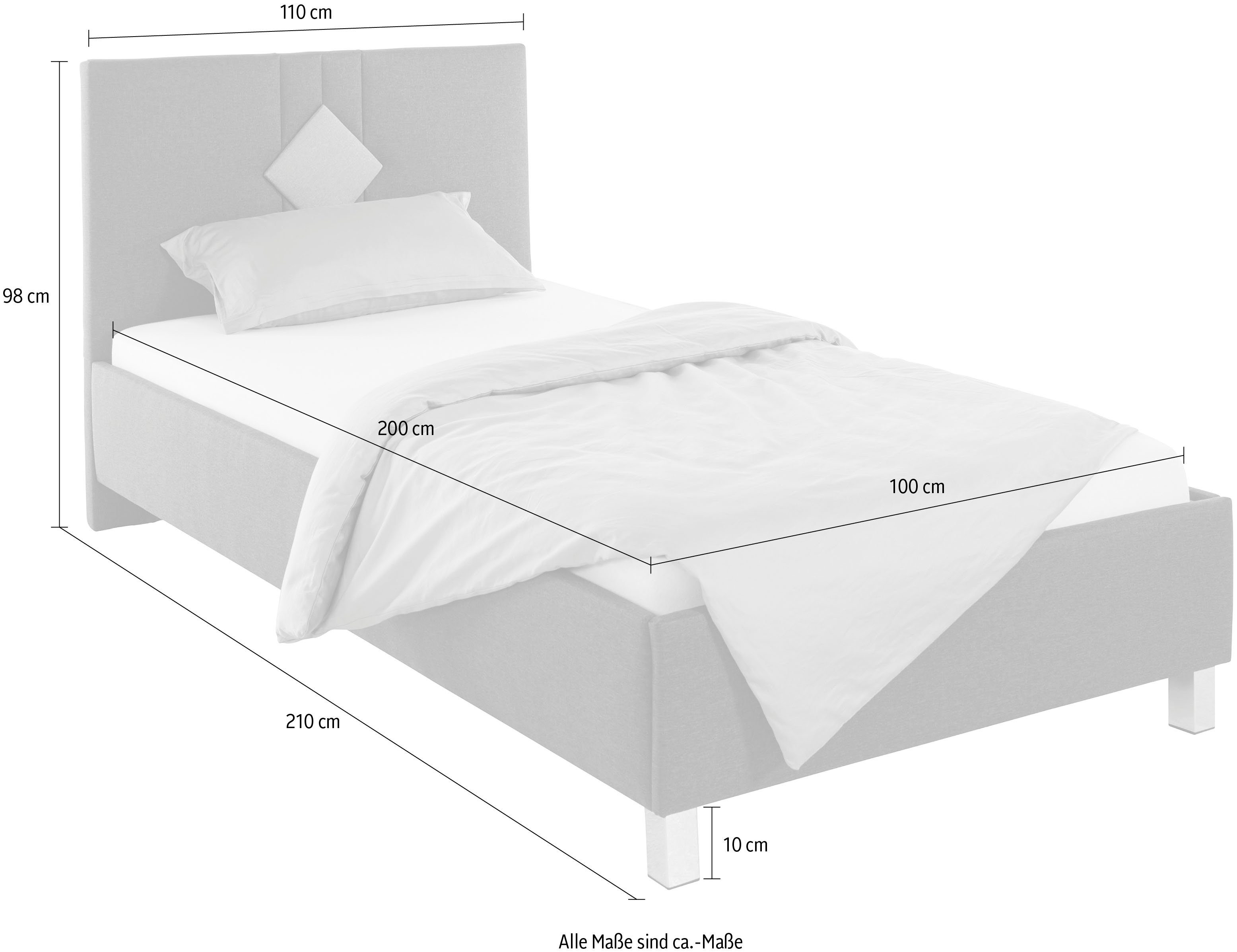 Westfalia Polsterbetten Gestoffeerd bed