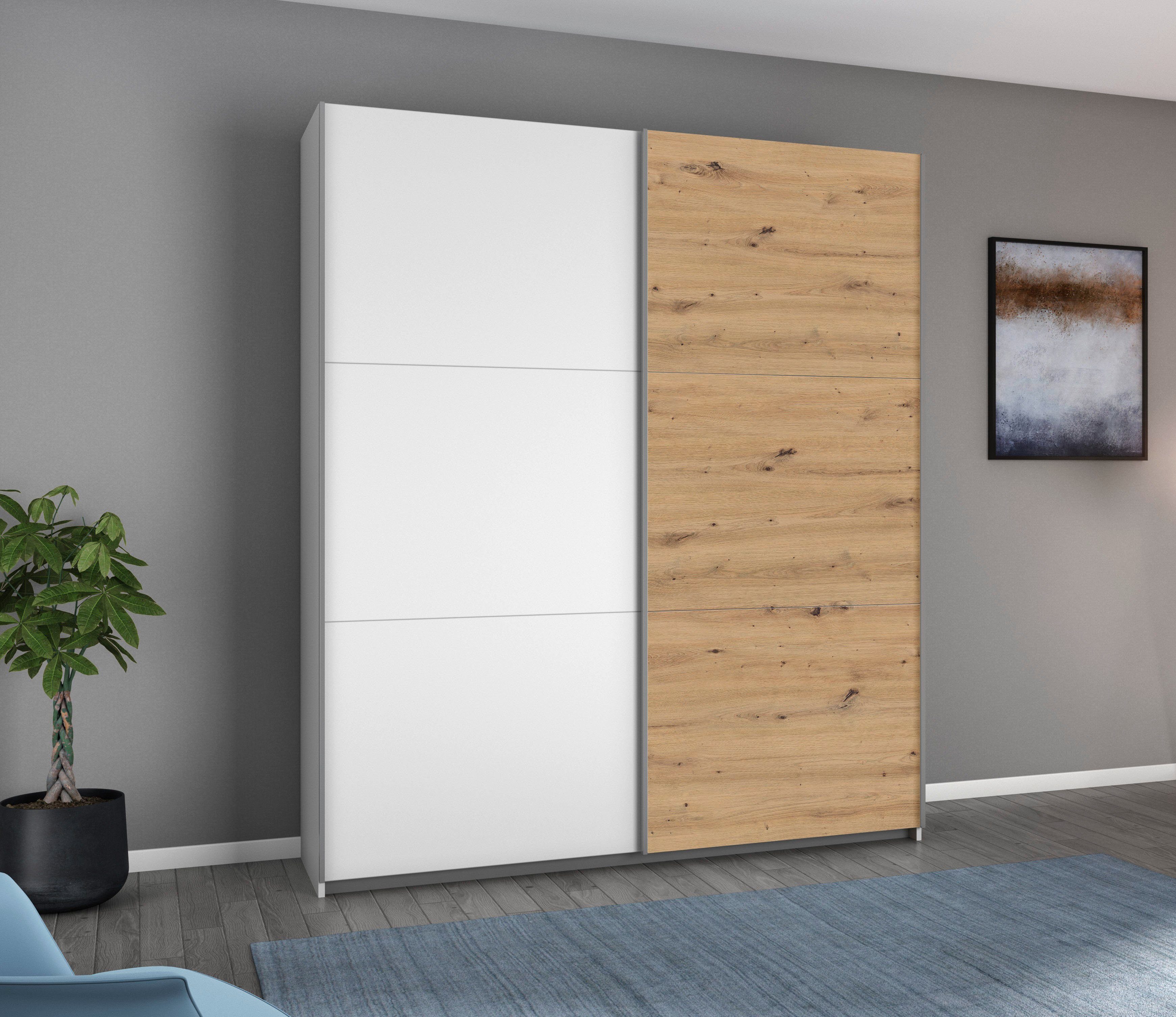 rauch Zweefdeurkast AURELIO kledingkast garderobe TOPSELLER OTTO´s CHOICE 3 verschillende uitrustingsvarianten handgrepen van metaal made in germany