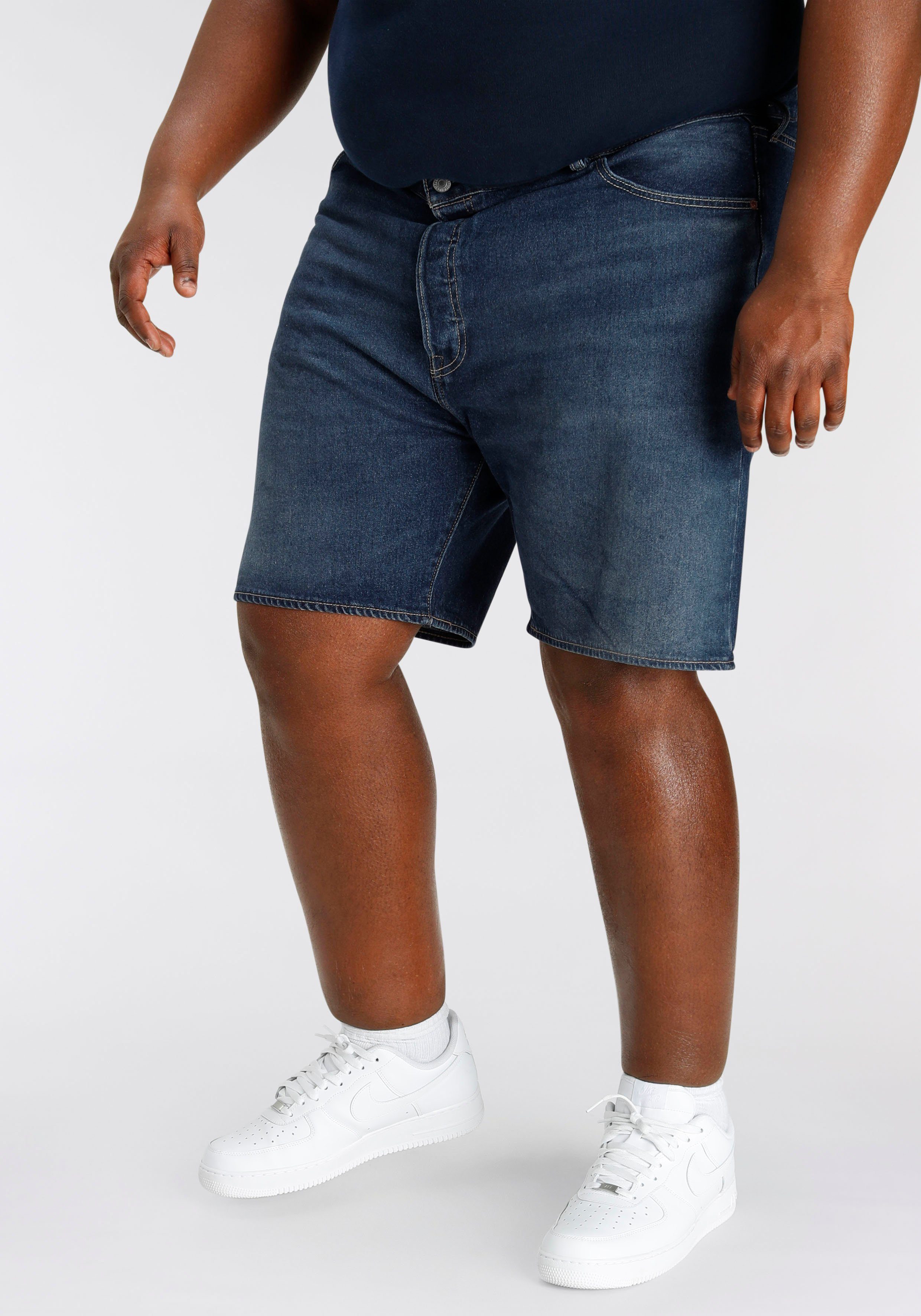 Levi's® Plus Jeansbermuda 501 HEMMED SHORTS met stretchaandeel