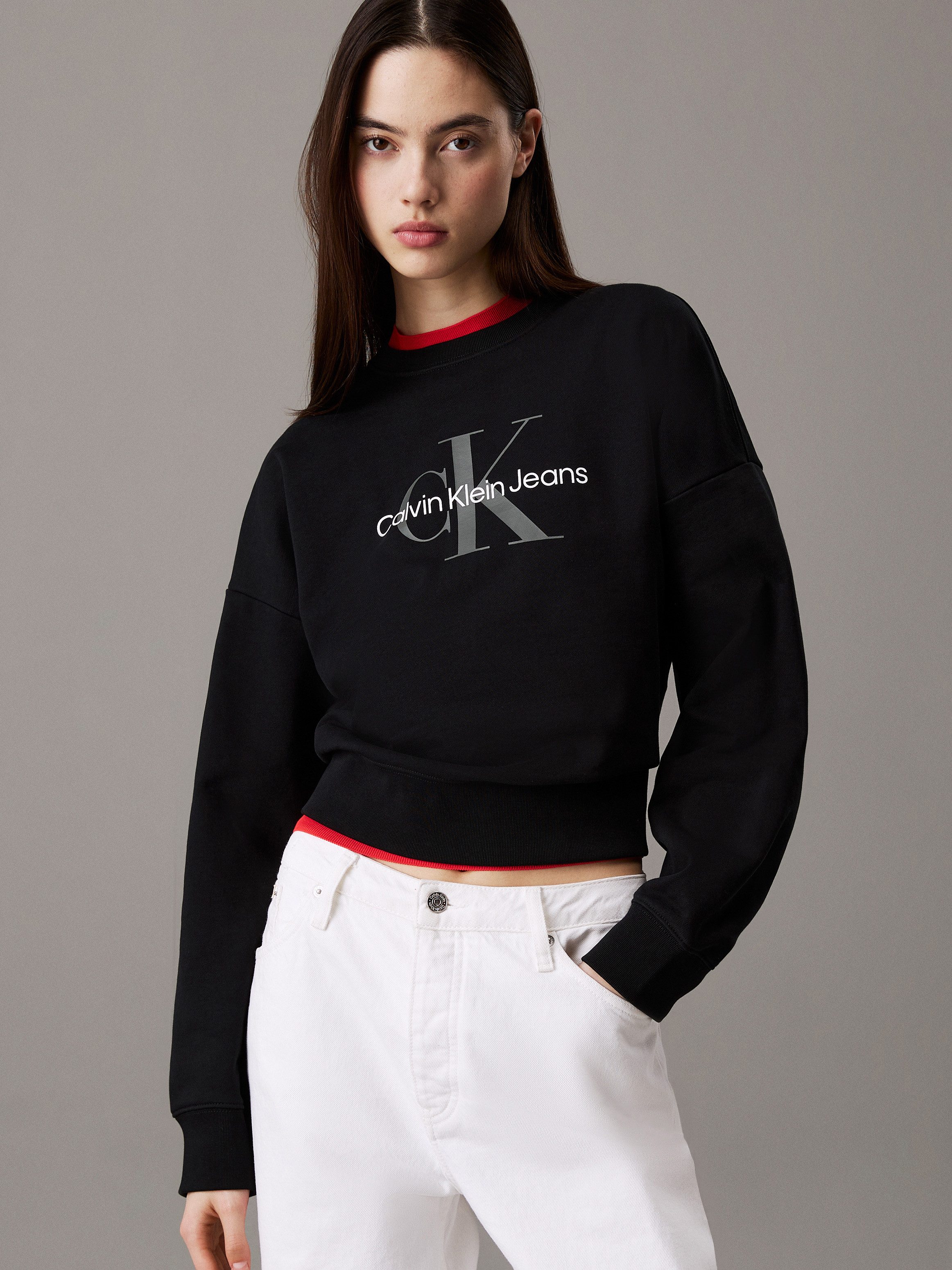 Calvin Klein Sweatshirt LS MNLG FRNCH TRRY R