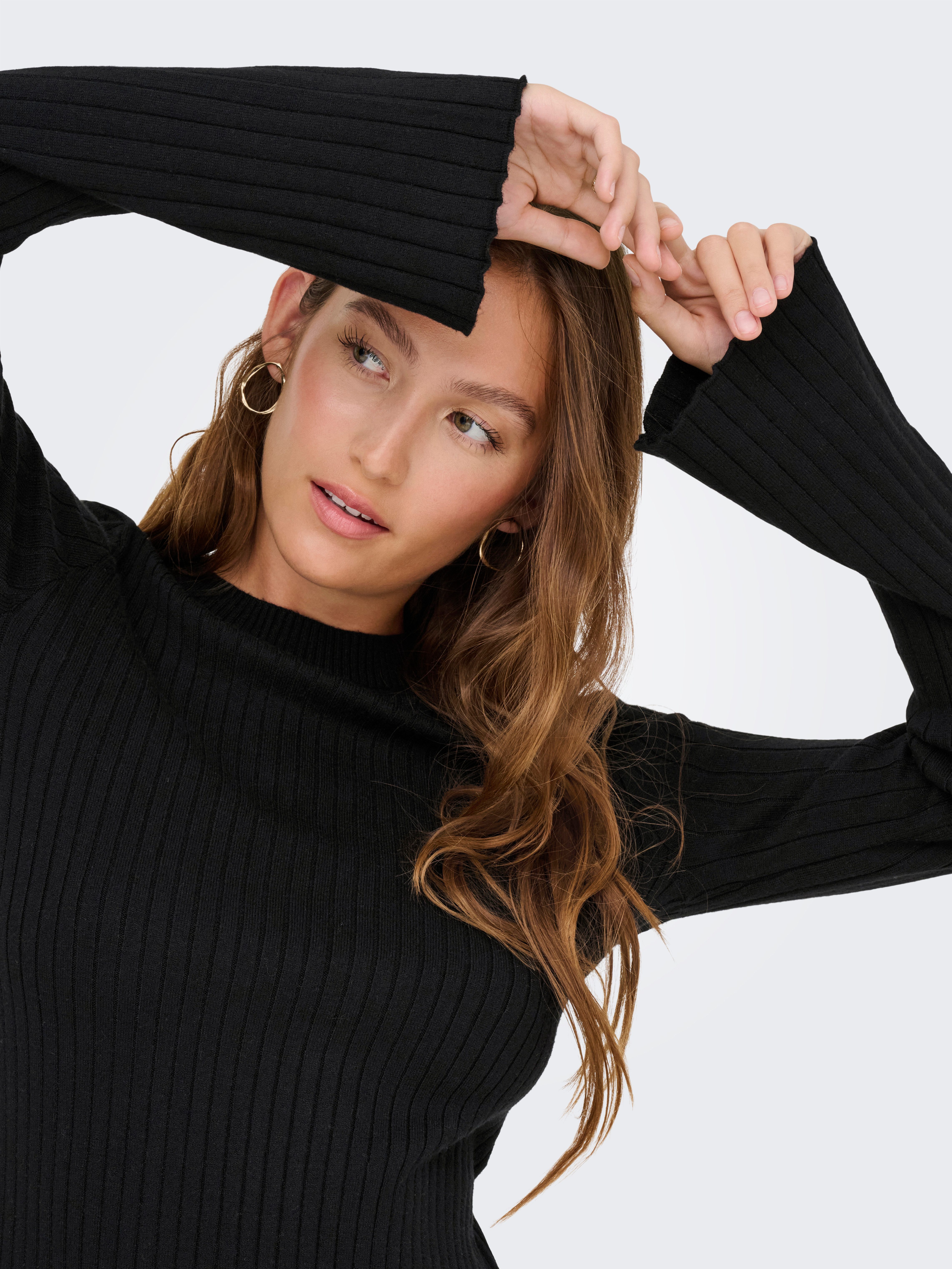 Only Mini-jurk ONLMICHELLA LS O-NECK DRESS KNT
