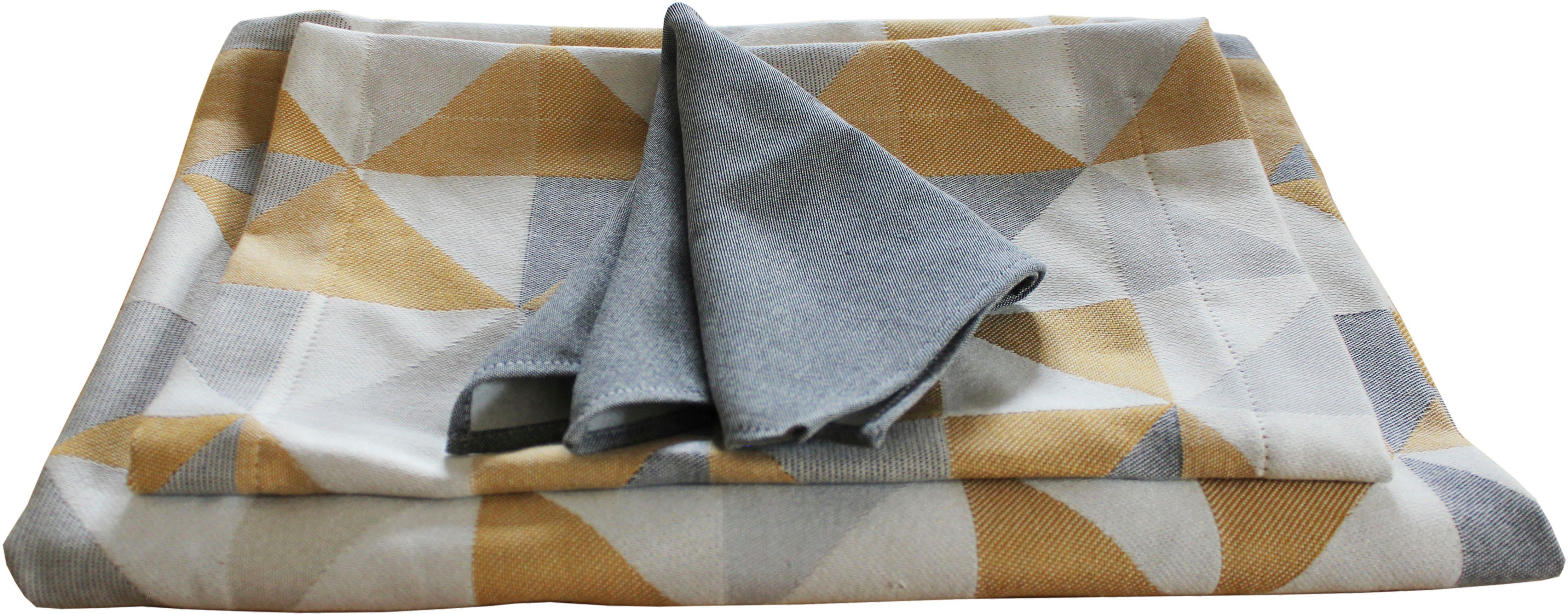 Adam Set placemats Tafelset Bio Bel Made in Germany, voor 6 personen (13 stuks)