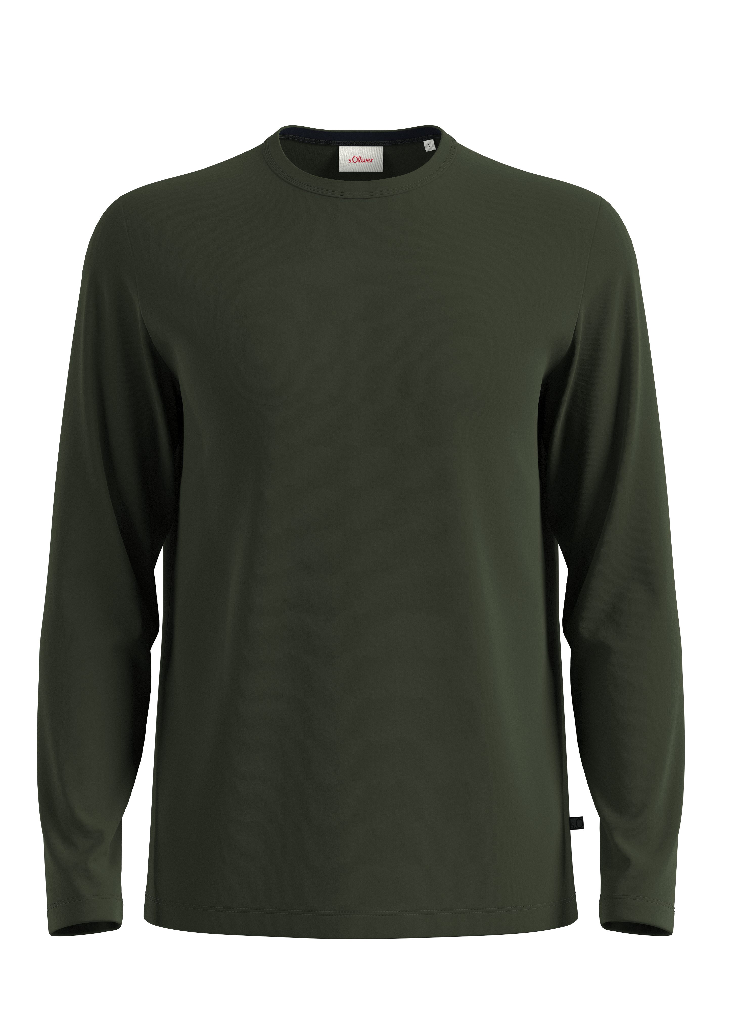 s.Oliver Shirt met lange mouwen met een ronde hals