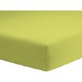 schlafgut hoeslaken mako-jersey gemakkelijk in onderhoud en absorberend (1 stuk) groen