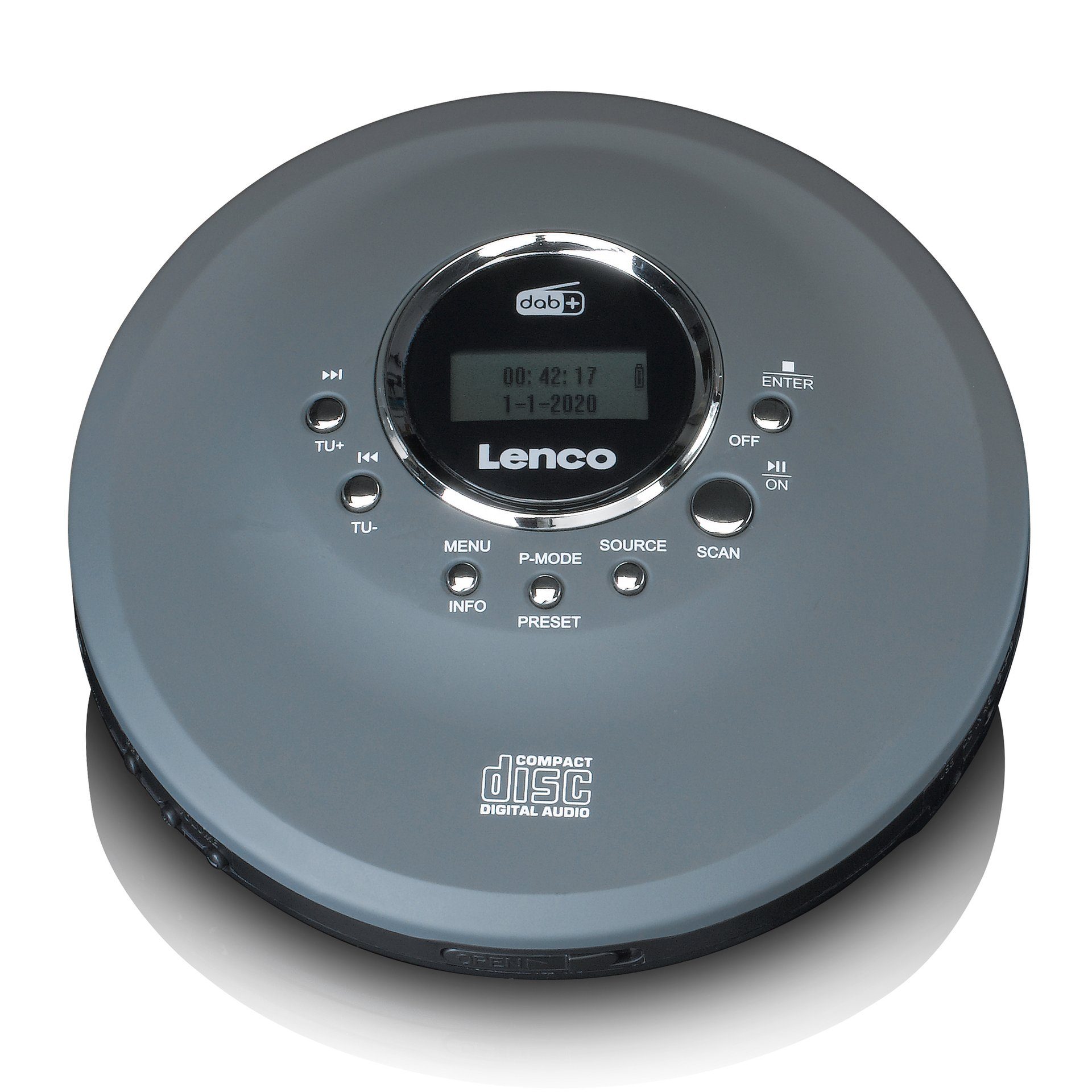 Lenco Radio Cd-400GY - draagbare cd/mp3-speler