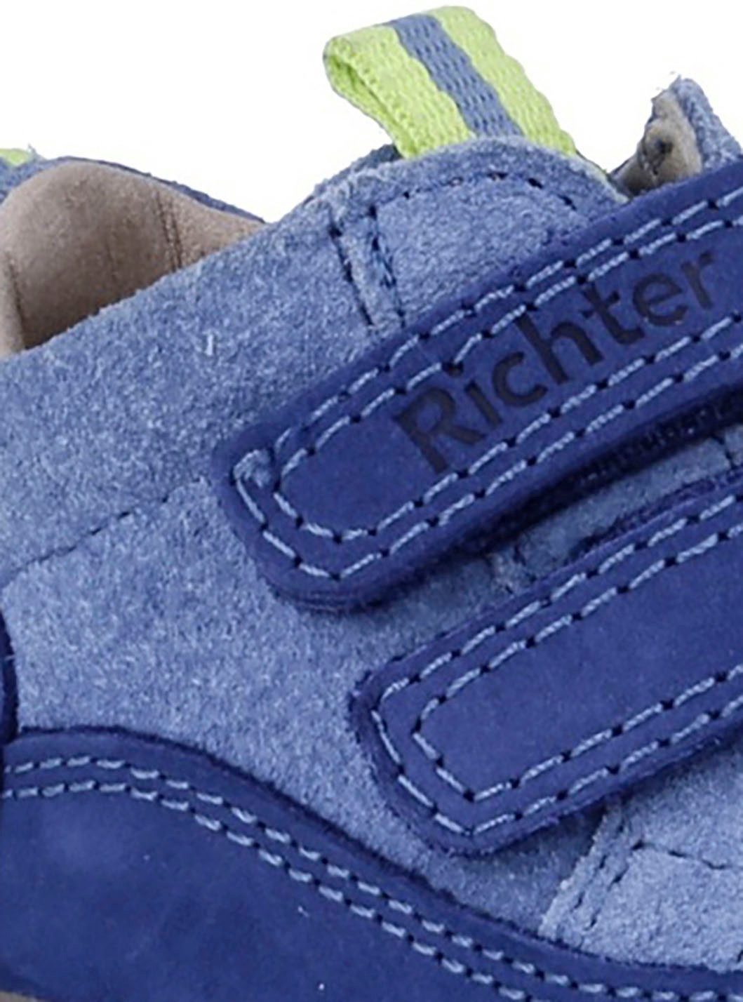 Richter Babyschoentjes Maxi WMS: gemiddeld Kinderschoen in coole materiaalmix, maat sjabloon om te downloaden