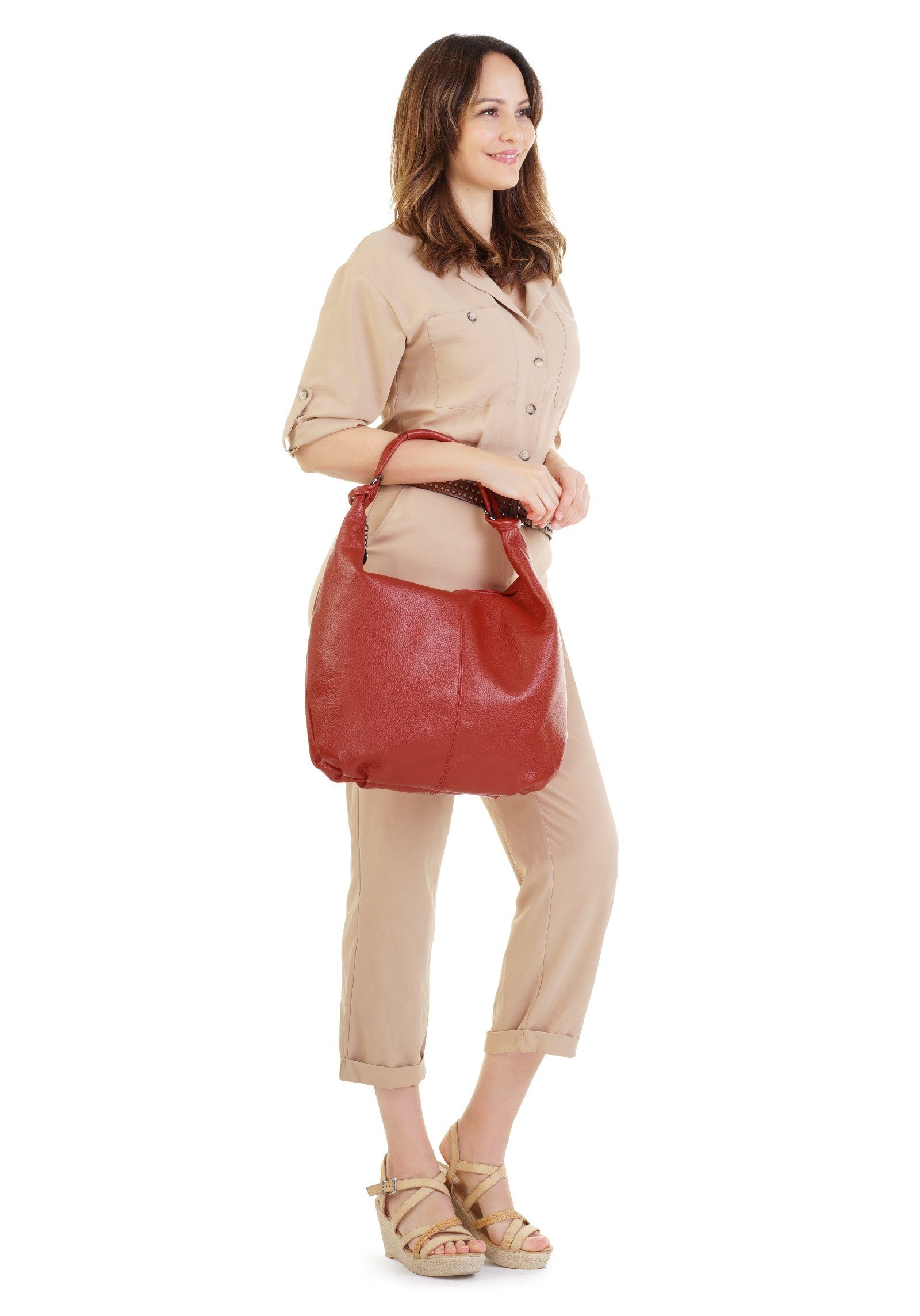 Cluty Shopper echt leer, made in italy