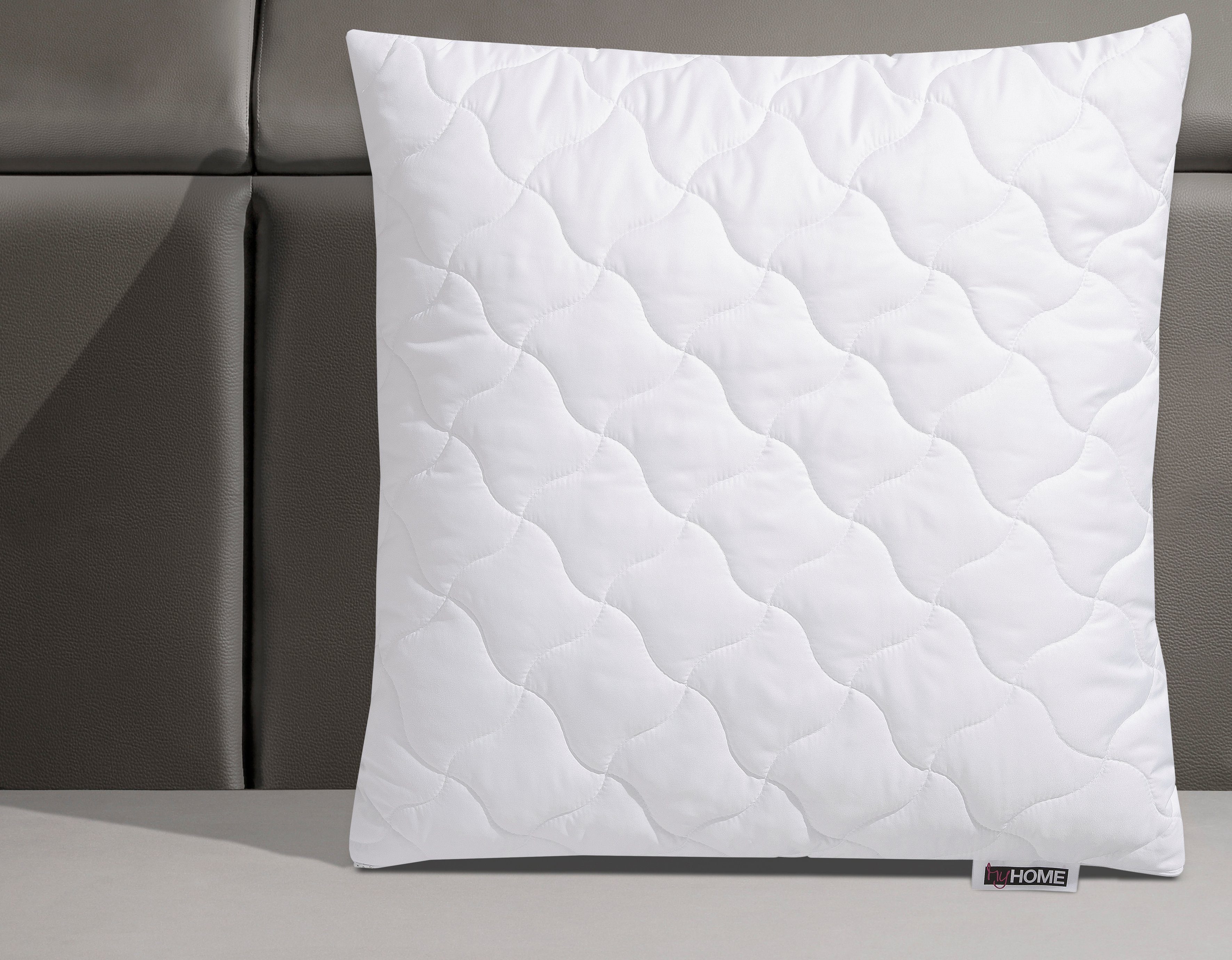 my home Microfiberkussen Fantasy Kopfkissen 40x80 oder 80x80 cm, Made in Germany Kussen met 5 sterren, bestseller, kookvast!