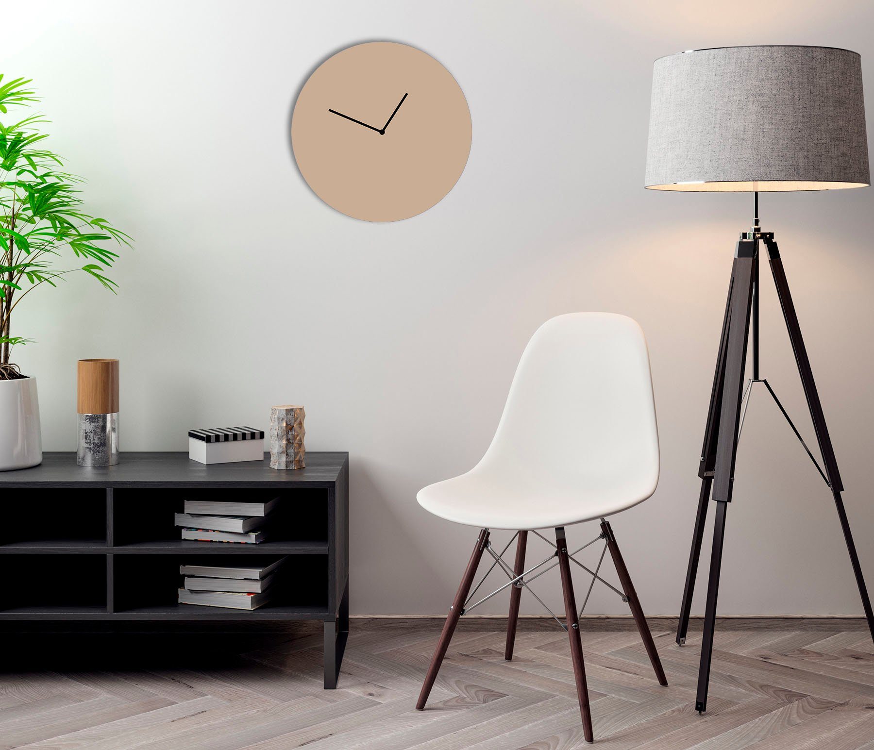 LeGer Home by Lena Gercke Wandklok Sanja Acrylglas, rond, geruisloos, minimalistisch (1-delig)
