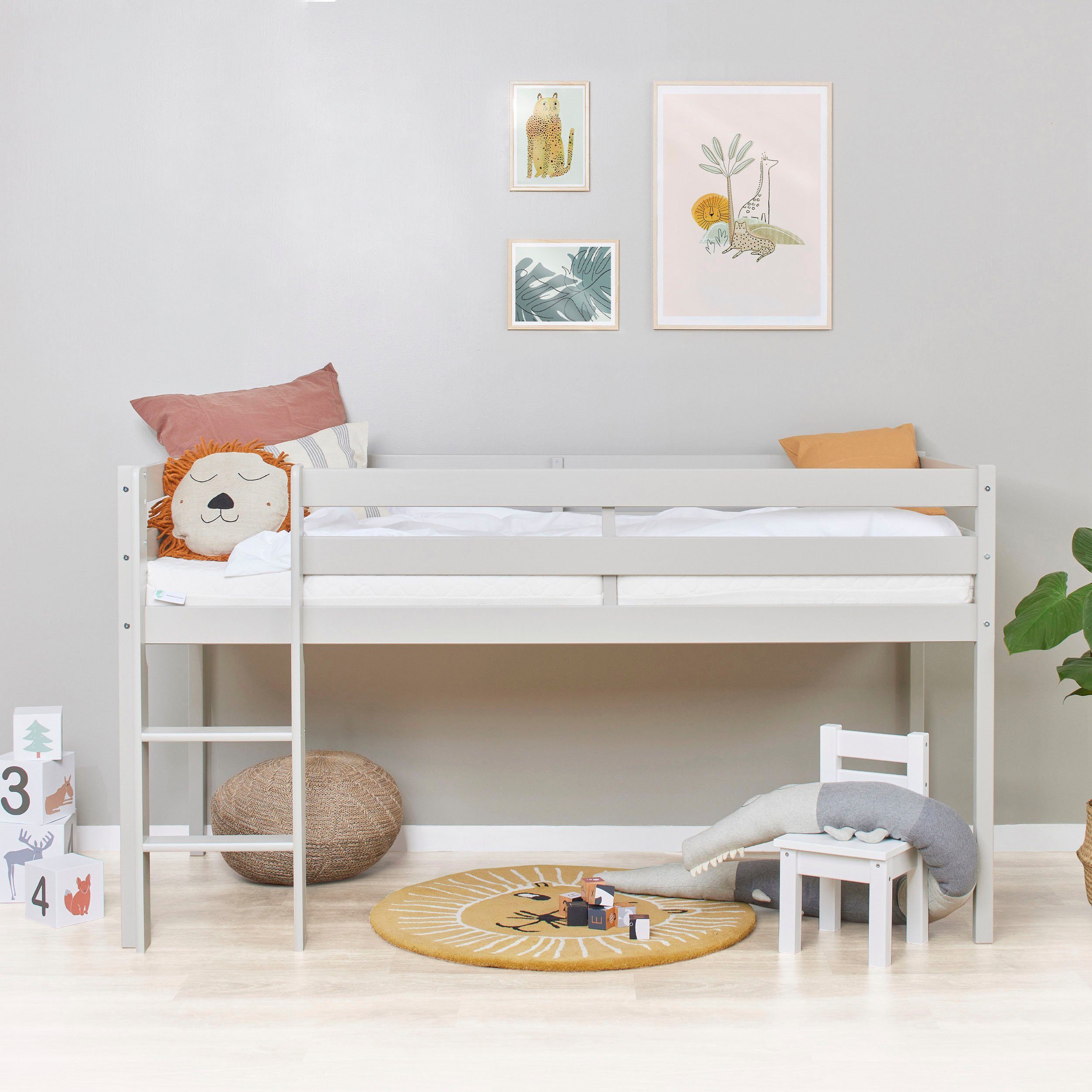 Hoppekids Speelbed ECO COMFORT, hoogslaper, deelbaar in 2 eenpersoonsbedden