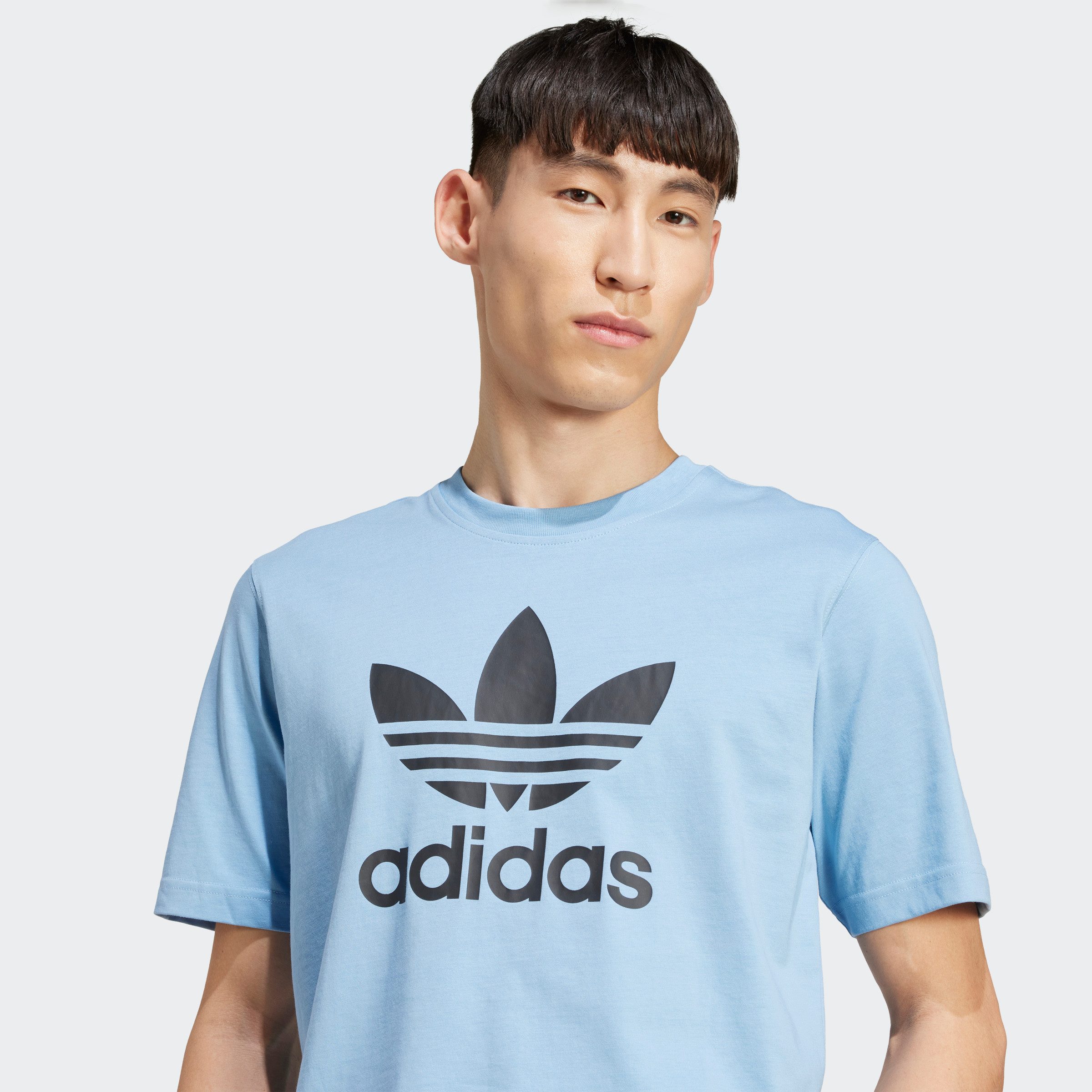 adidas Originals T-shirt TREFOIL T-SHIRT Basic shirt met grote trefoil logoprint