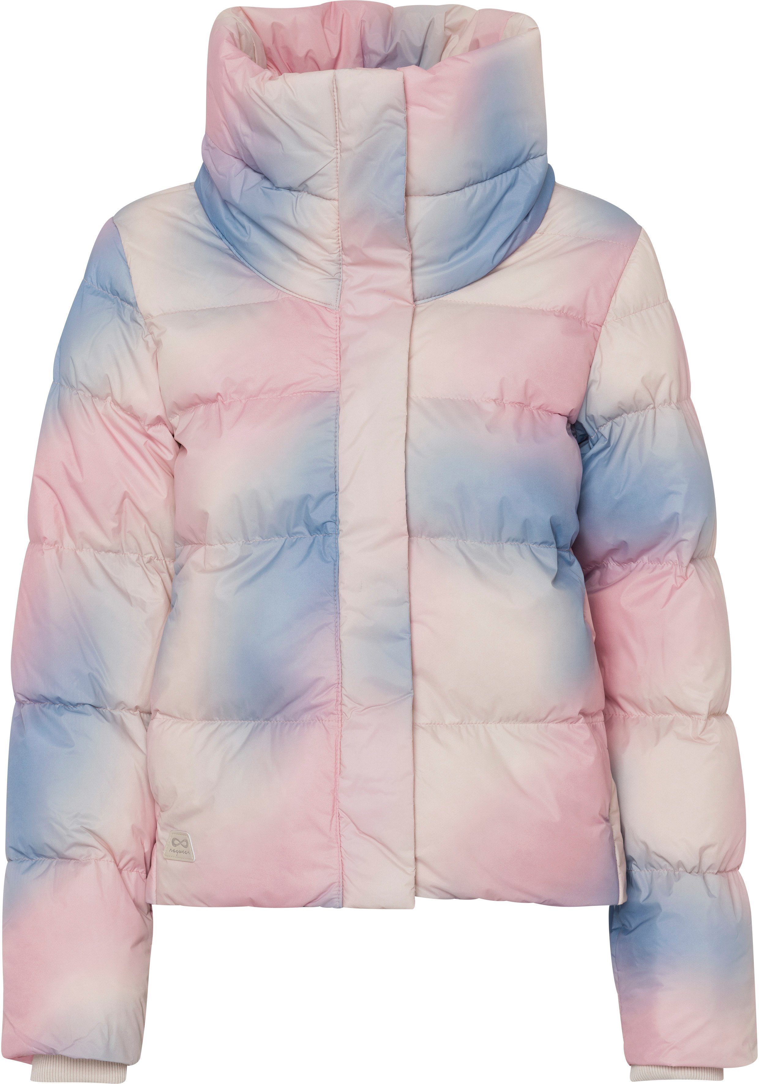 Ragwear Gewatteerde jas LUNIS OMBRE in veelkleurig batik design