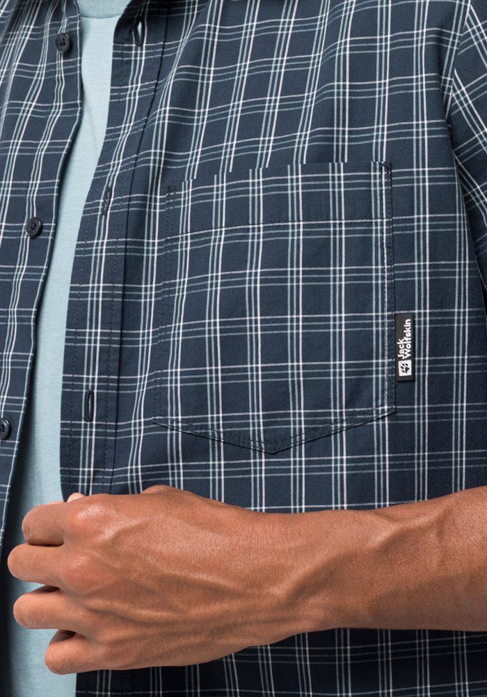 Jack Wolfskin Overhemd met korte mouwen HOT SPRINGS SHIRT M